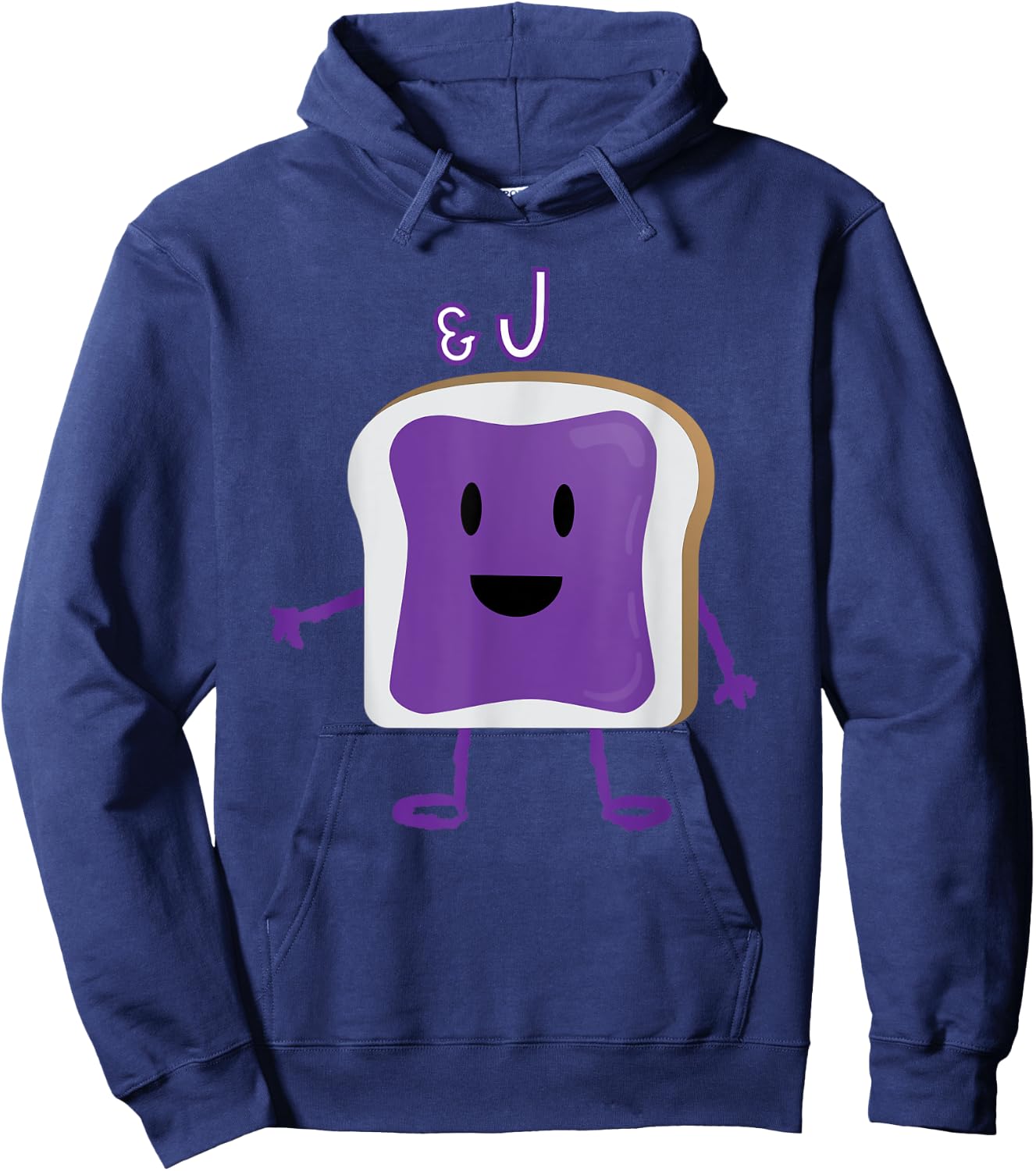 PB&J Jelly Halloween Matching Couples Costume Hoodie - Hoodie | Navy