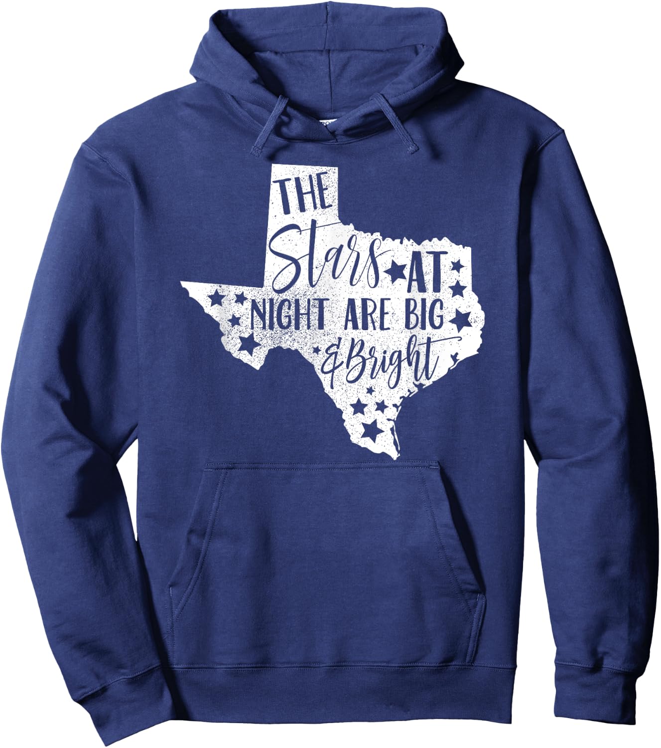 The stars are big and bright at night Hoodie - Hoodie | Navy