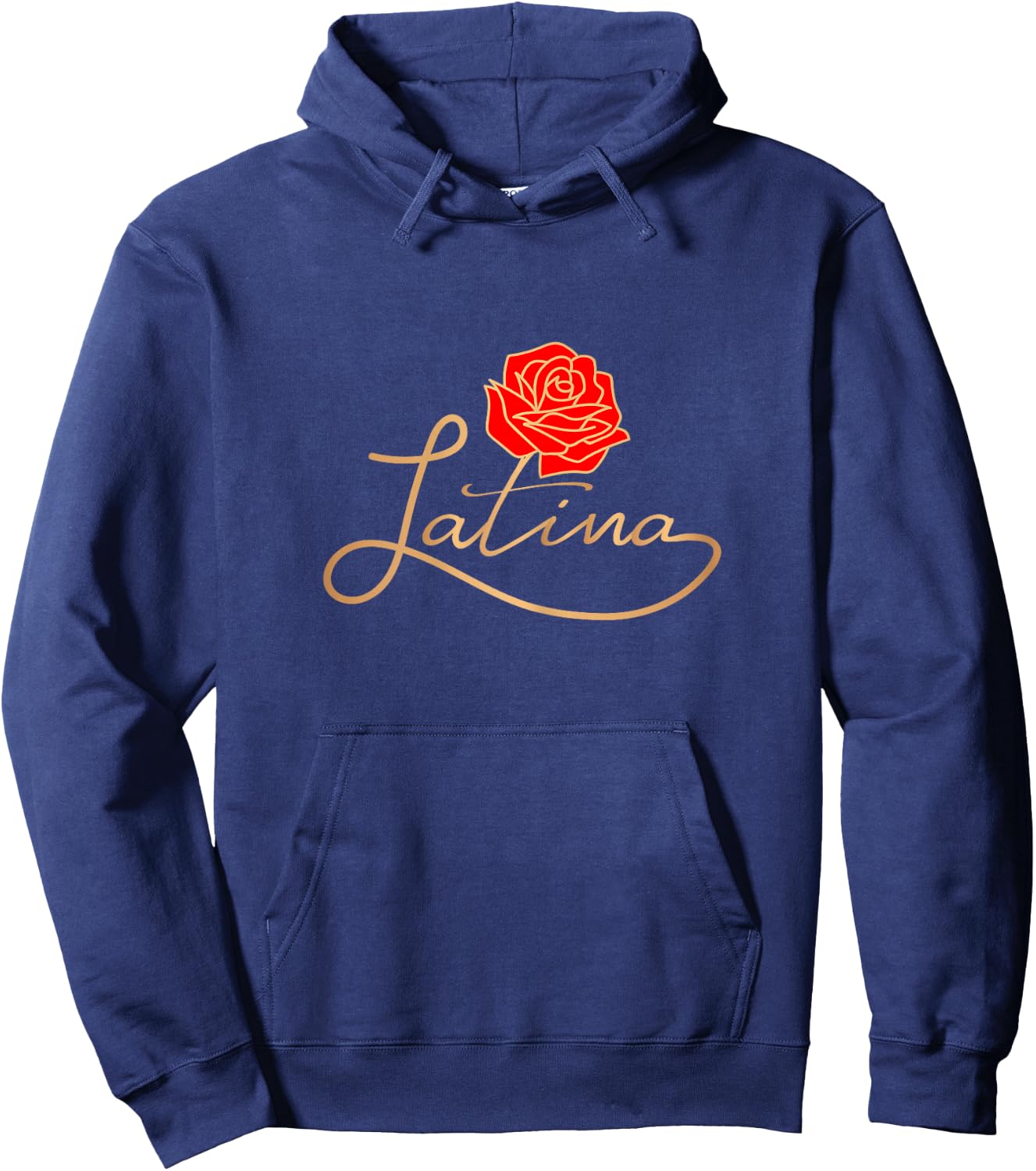 Latina Latinx Best Gift Rose Cute Hispanic Shirt Hoodie - Hoodie | Navy
