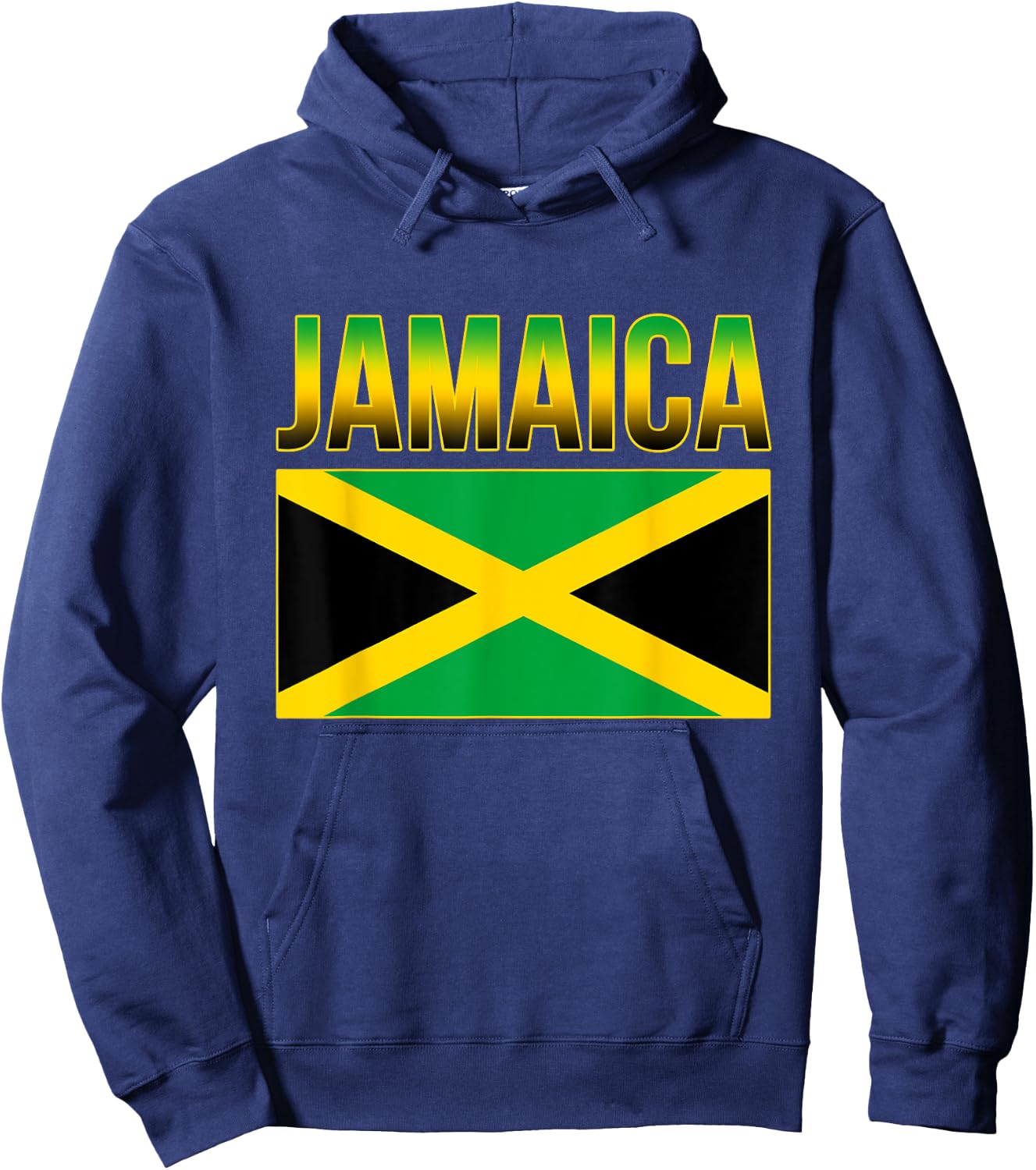 Jamaican National Country Flag Caribbean Hoodie - Hoodie | Navy