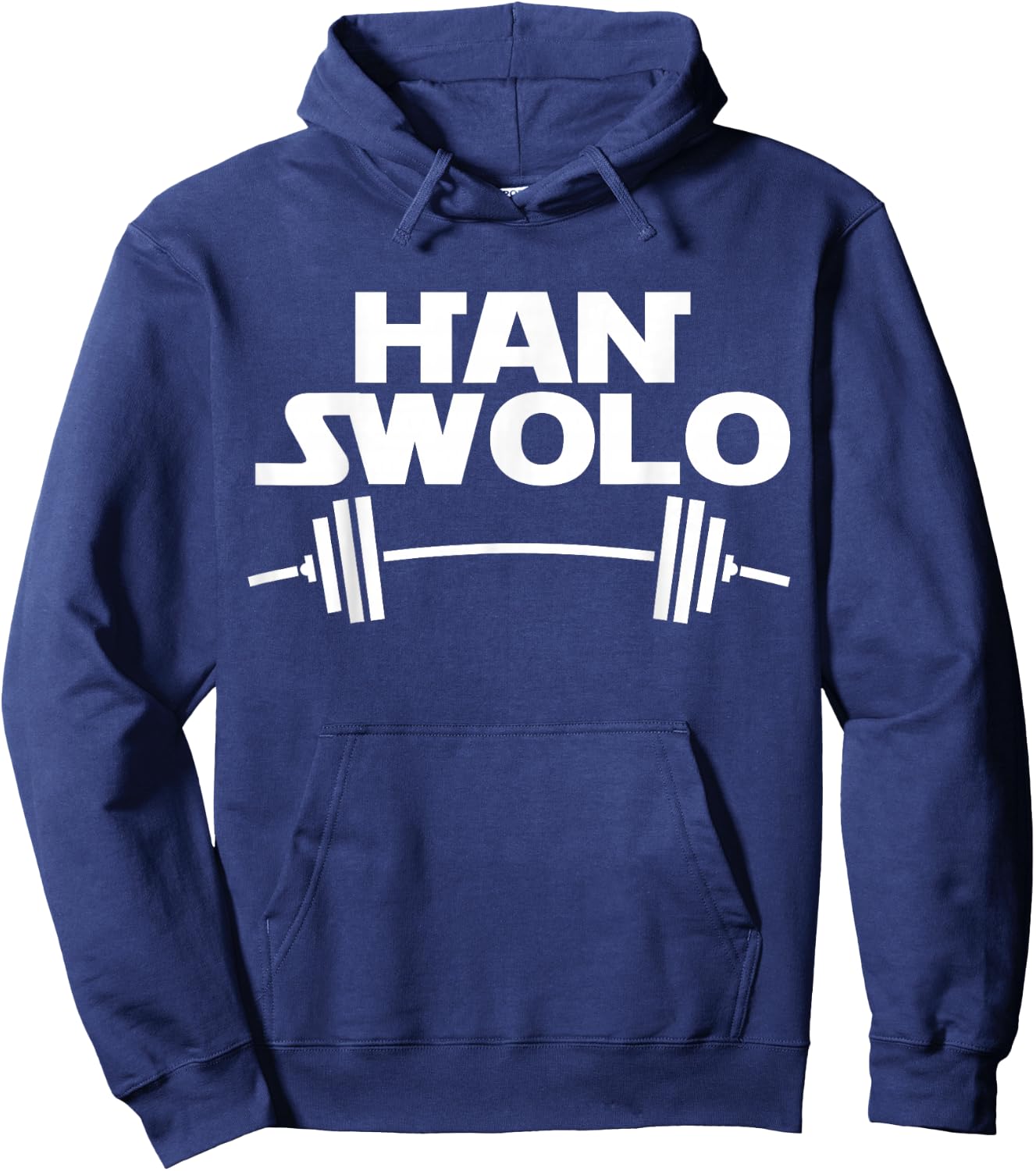 Han Swolo Gym Weightlifting Funny Hoodie - Hoodie | Navy