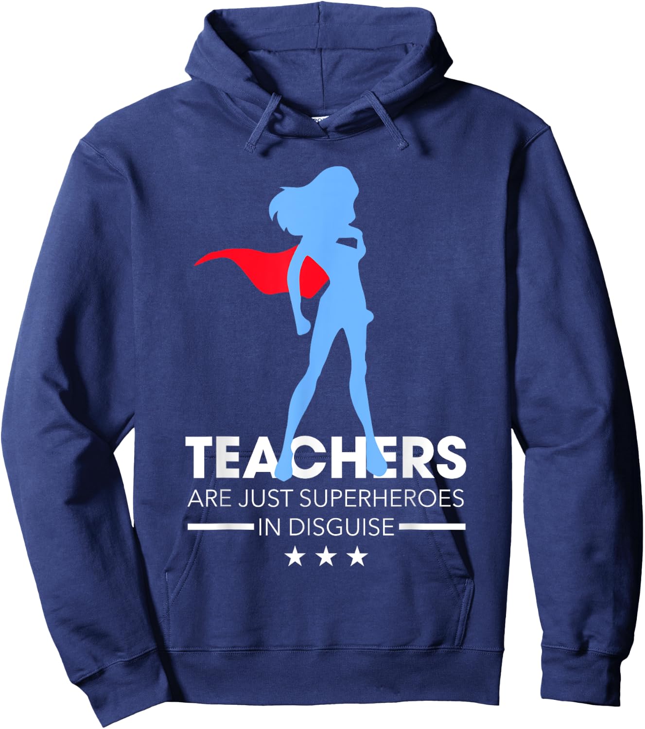 Funny Teachers Are Just Superheroes In Disguise Gift Hoodie - Hoodie | Navy