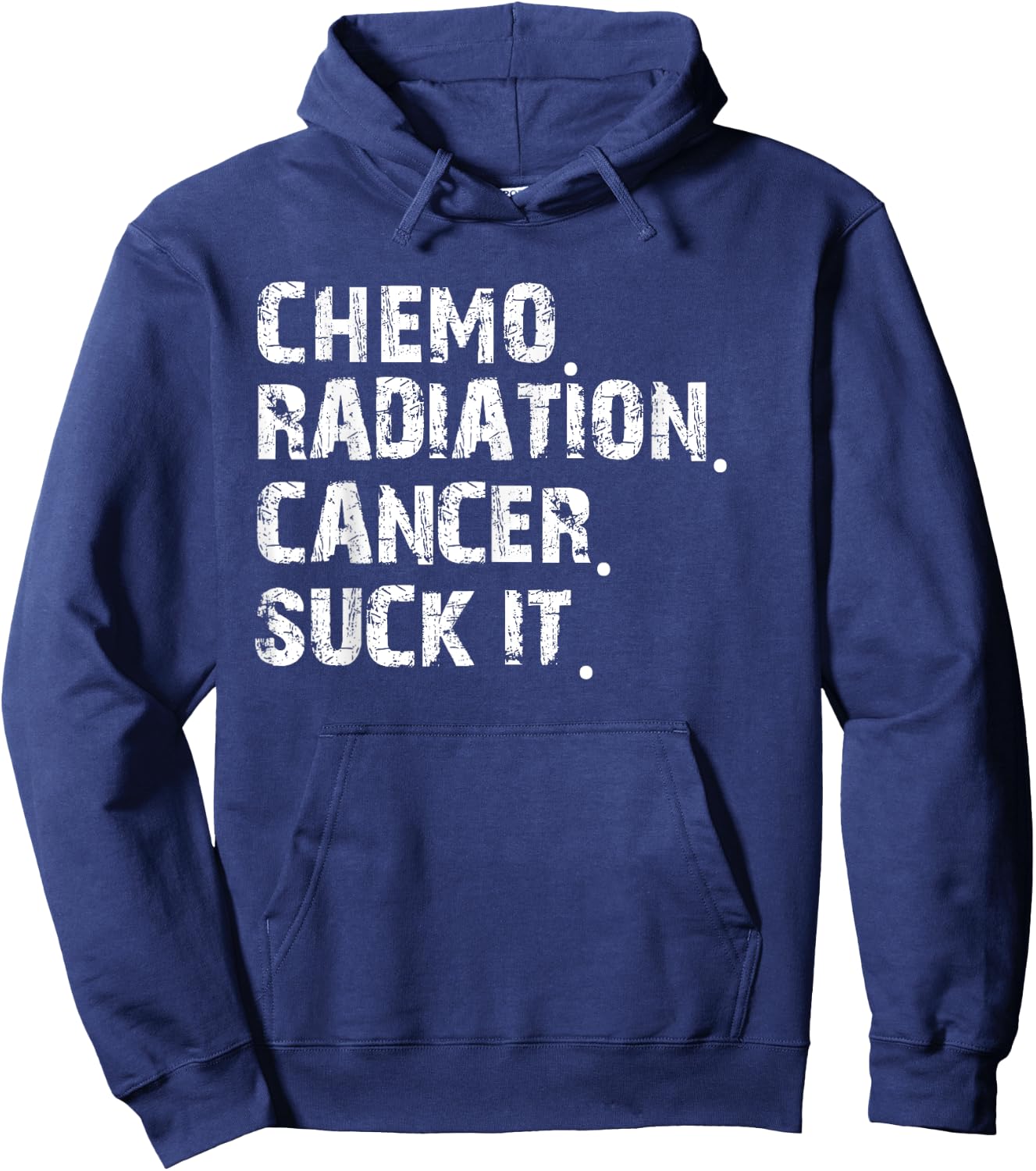 Cancer Survivor Chemo Radiation cancer suck it Hoodie - Hoodie | Navy