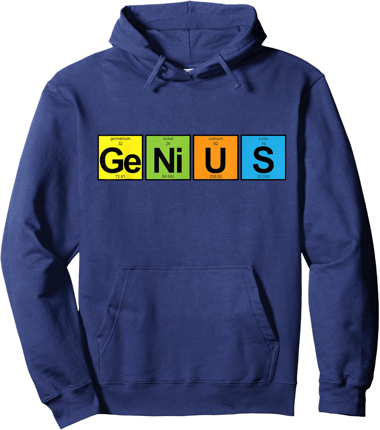 Genius - Periodic Table of Elements Hoodie - Hoodie | Navy