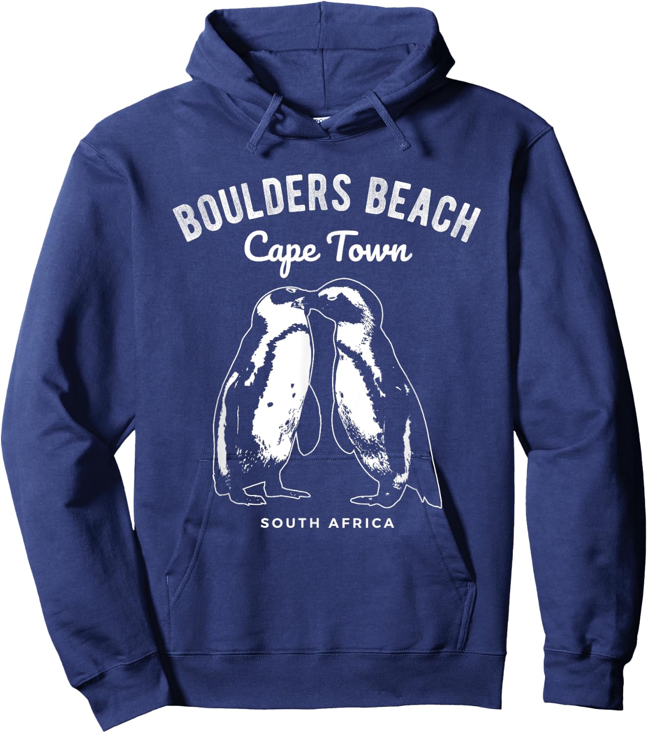 Cape Town South Africa Boulders Beach Penguin Hoodie - Hoodie | Navy
