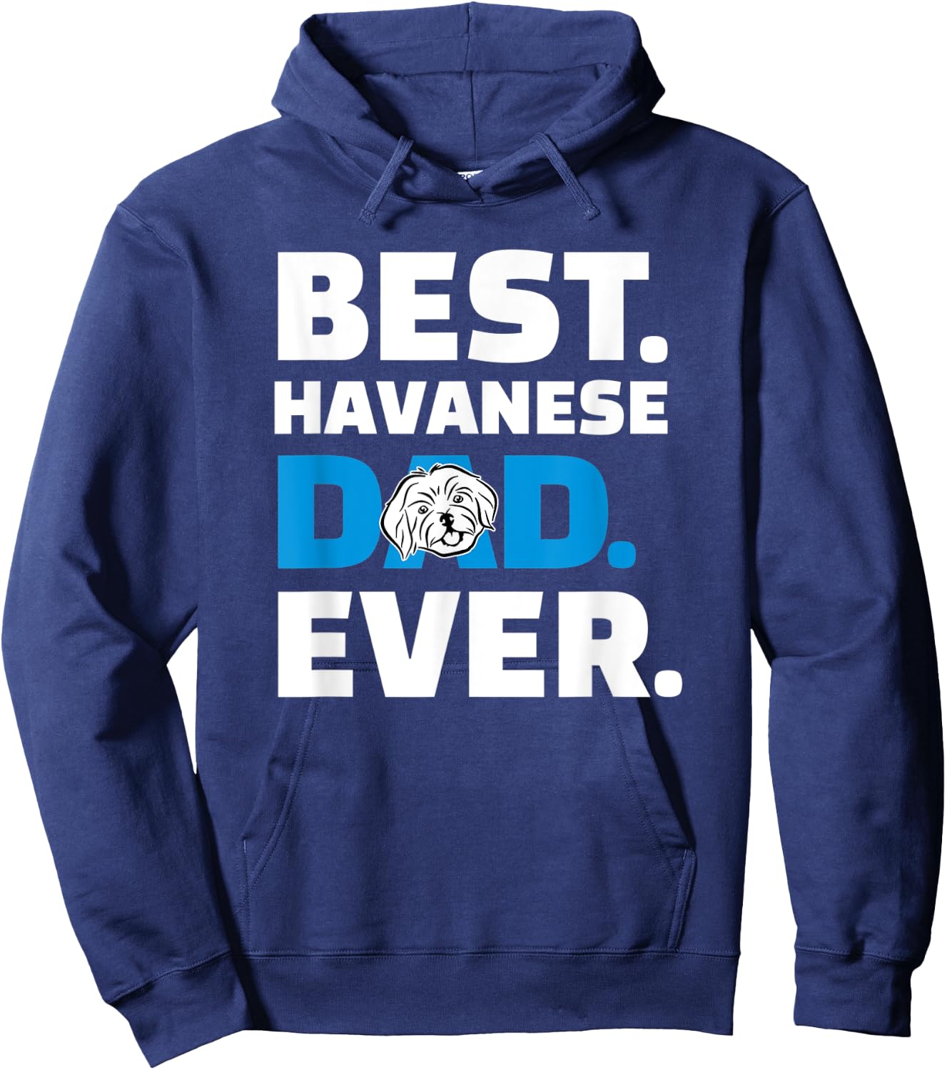 Havanese Dad Hoodie - Hoodie | Navy