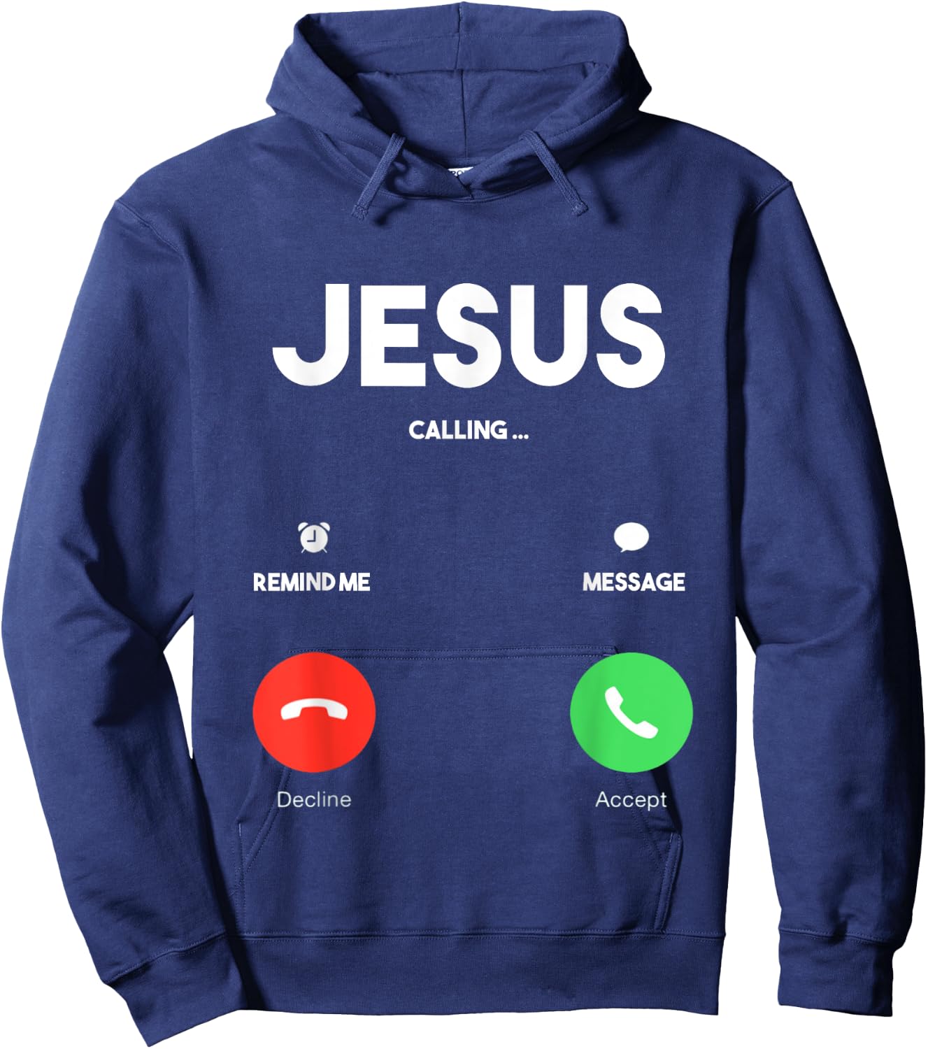 Jesus Is Calling Christian T Shirt Church Hoodie - Hoodie | Navy