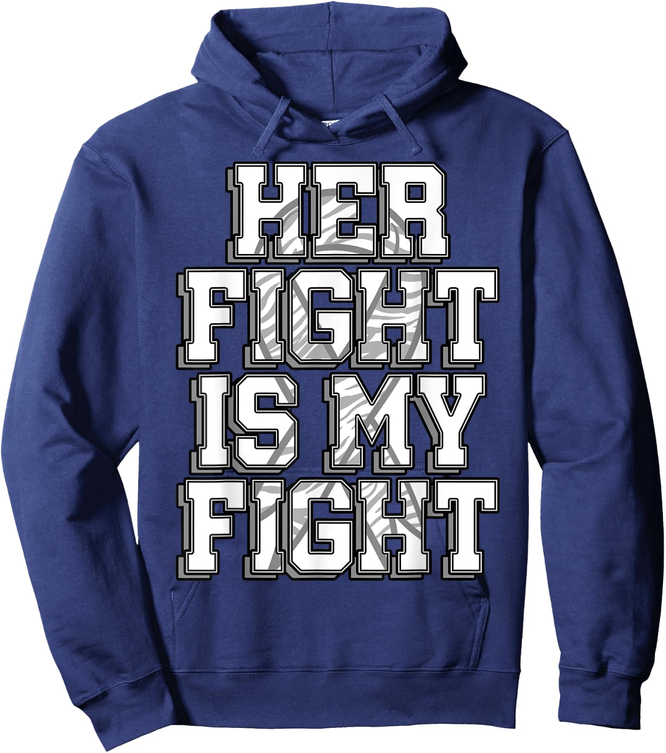 Her Fight Is My Fight Shirt Carcinoid Cancer Disease Gift Hoodie - Hoodie | Navy