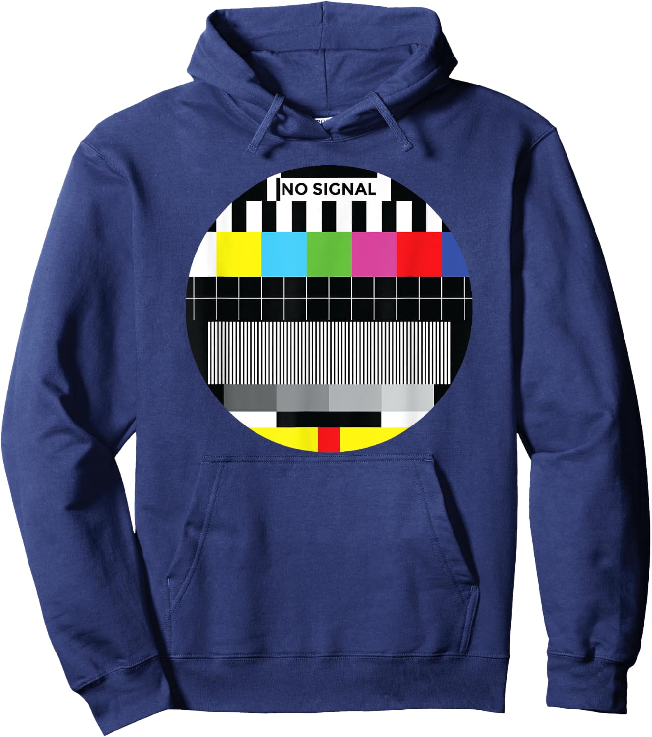 Beautiful No Signal TV Colorful Test Pattern Classic Hoodie - Hoodie | Navy