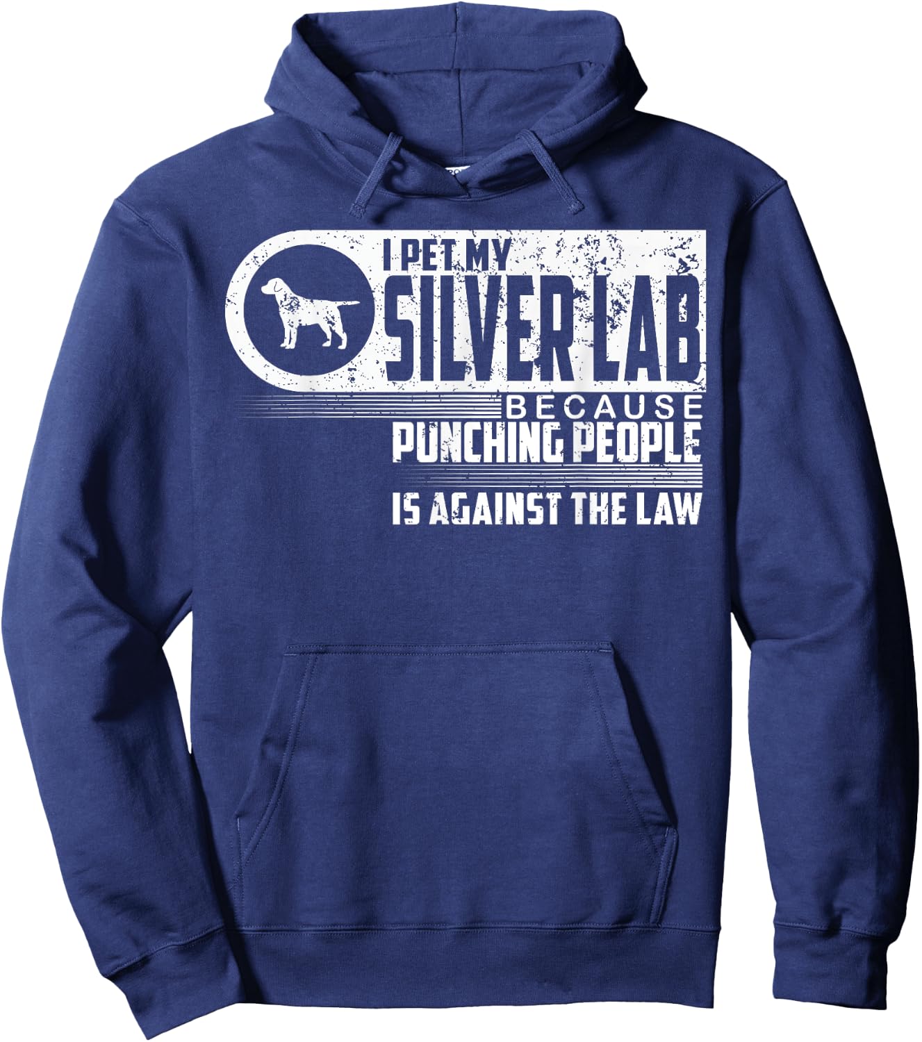 Labrador Retriever I Pet My Silver Lab Dog Lovers Shirt Gift Hoodie - Hoodie | Navy