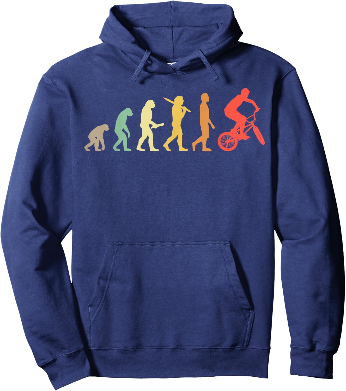 Retro BMX Evolution Gift BMX Riders Hoodie - Hoodie | Navy