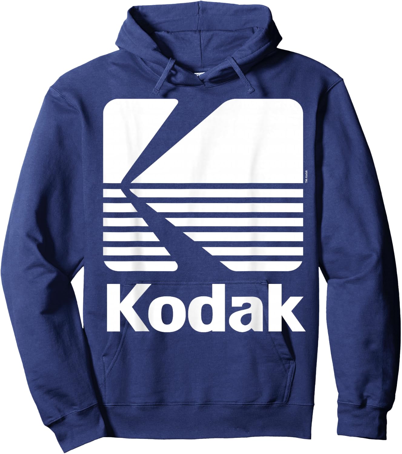 80's Vintage Kodak Logo - White Hoodie - Hoodie | Navy