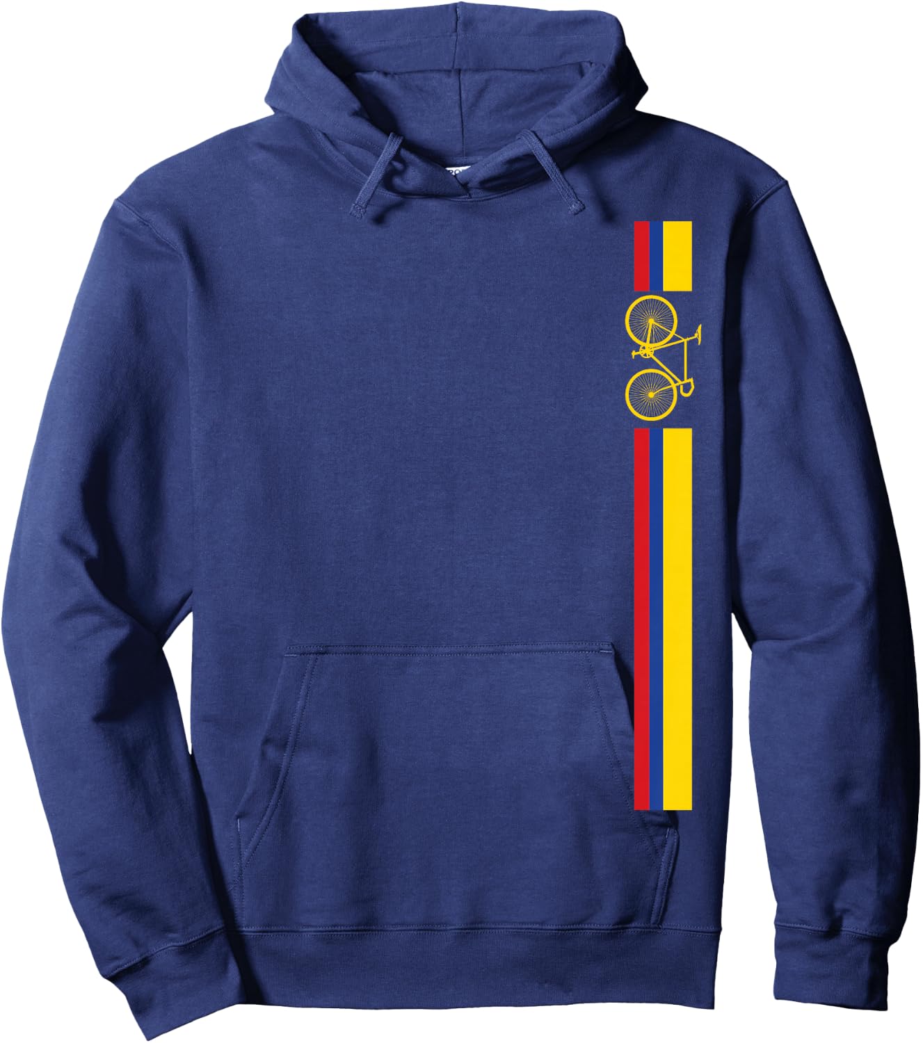 Colombian Cycling Shirt Colombia Flag Cyclist Bicycle Gift Hoodie - Hoodie | Navy