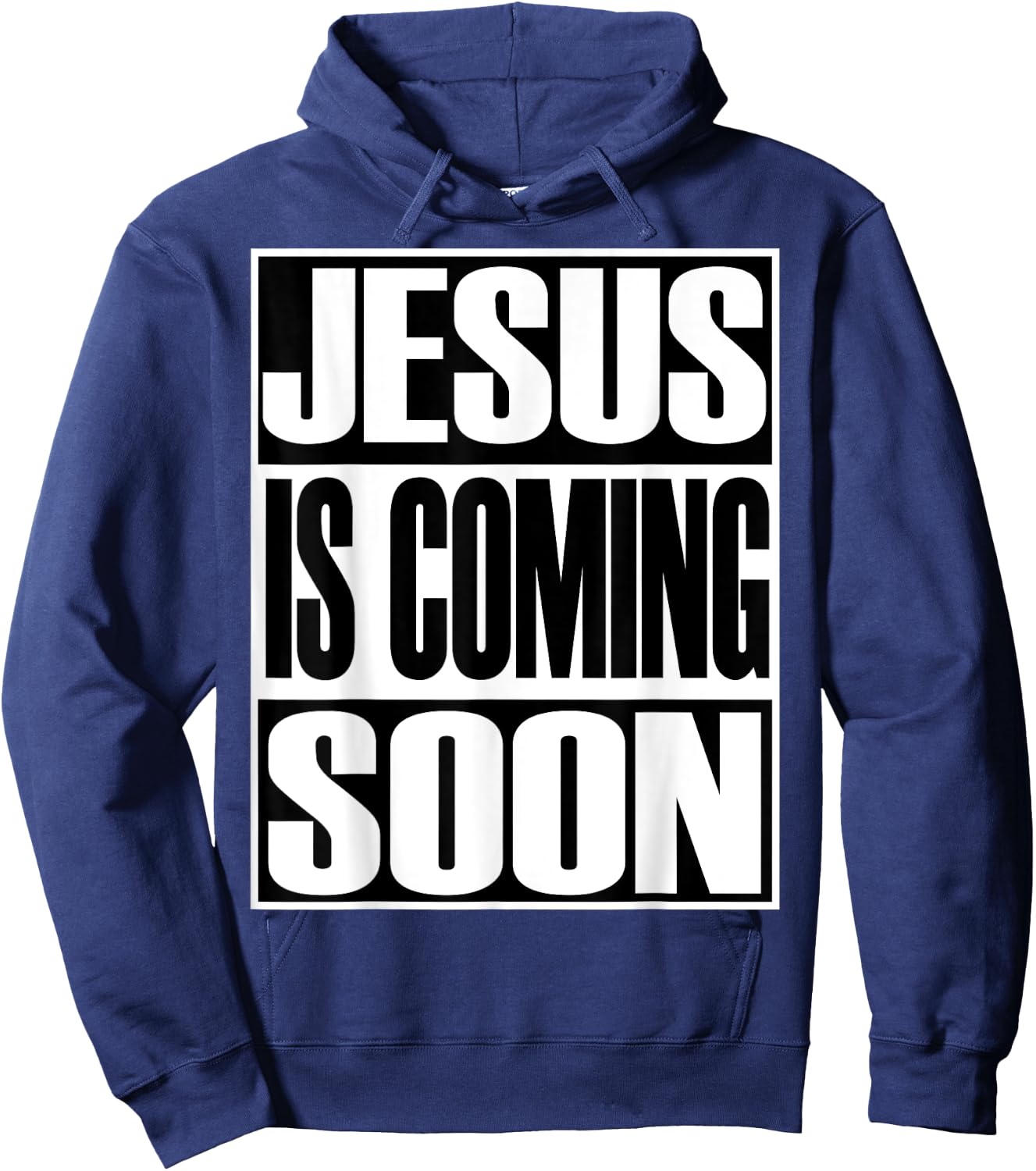 Christerest: Jesus Is Coming Again Christian Gift Hoodie - Hoodie | Navy