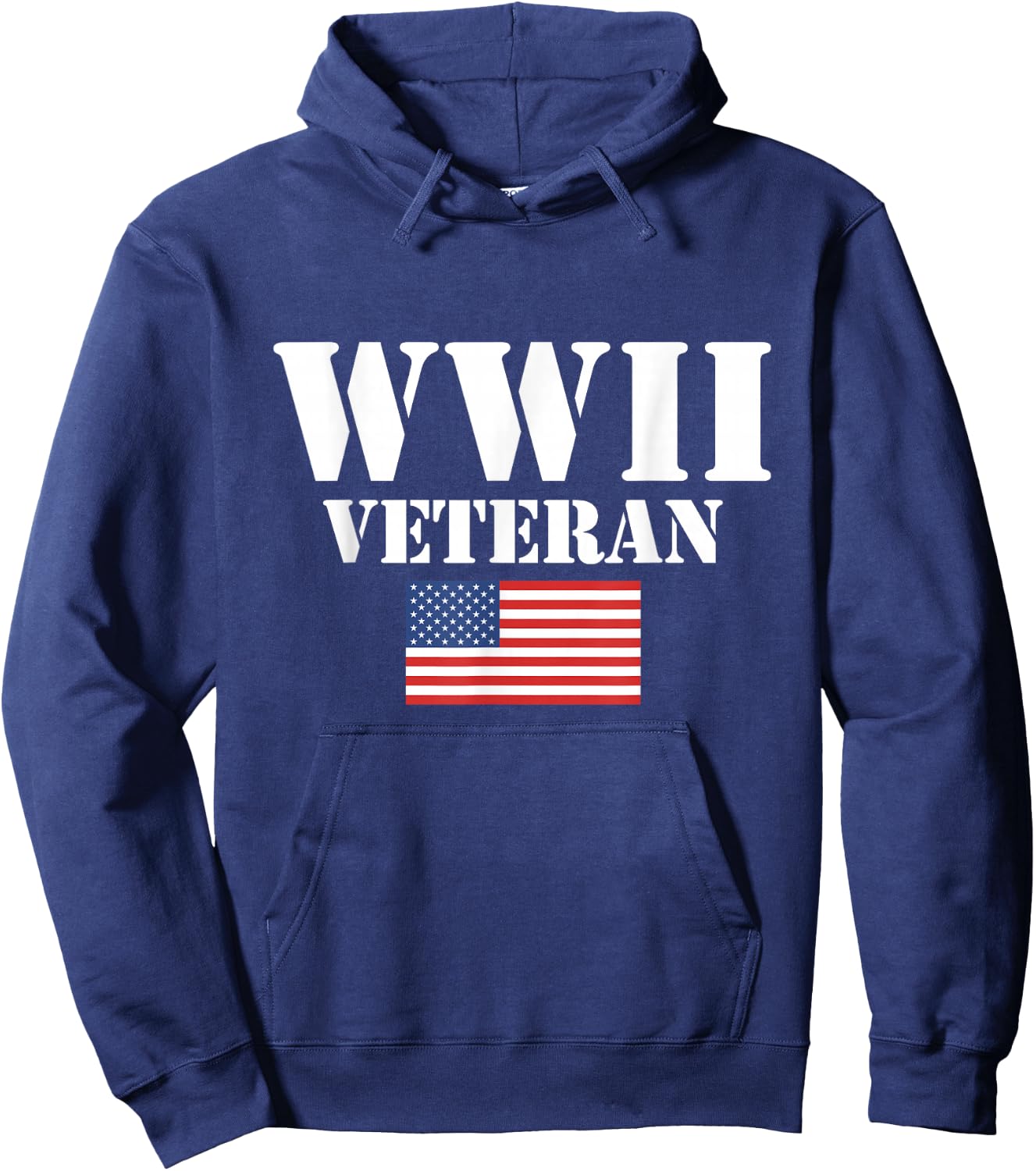 American Patriot WWII Veteran Military World War 2 Veteran Hoodie - Hoodie | Navy