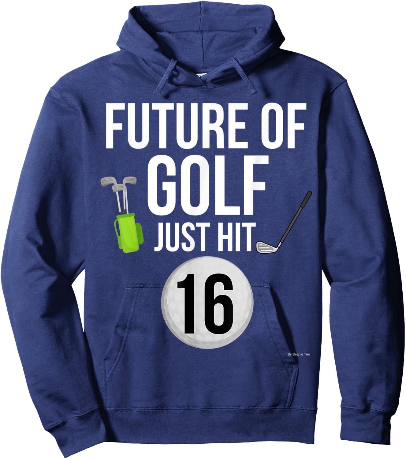 16th Birthday Golf T Shirt 16 Year Old Birthday Gift Hoodie - Hoodie | Navy