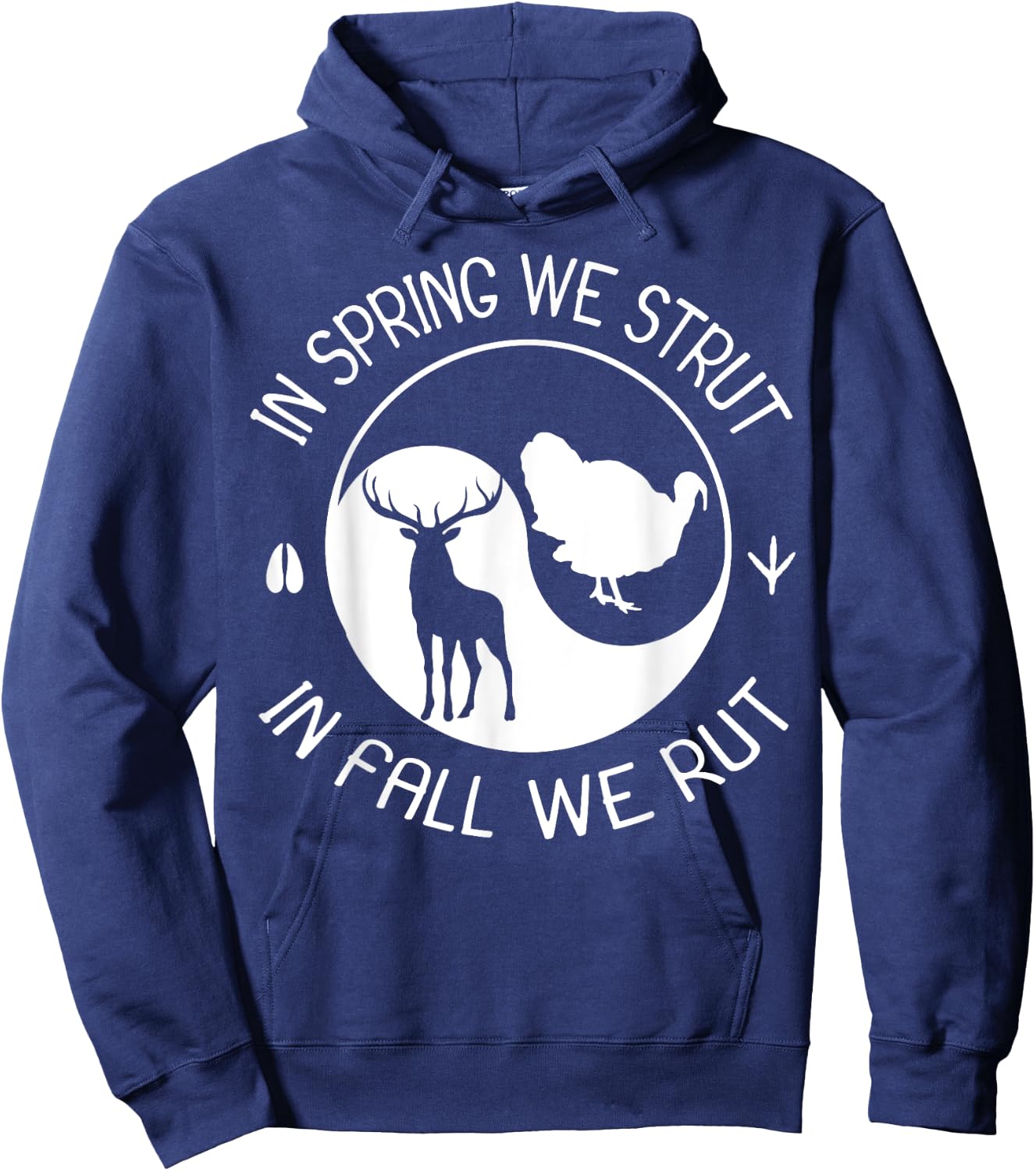 Turkey And Deer Hunting Hunter Hoodie - Hoodie | Navy