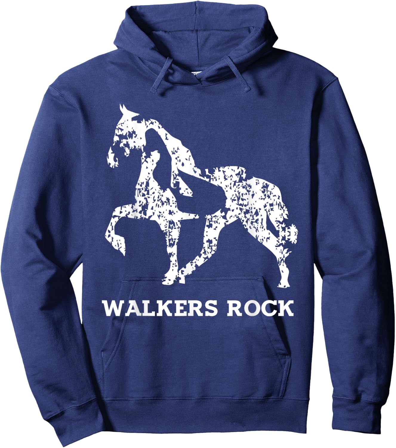 Walkers Rock - Tennessee Walking Horse Shirt Hoodie - Hoodie | Navy