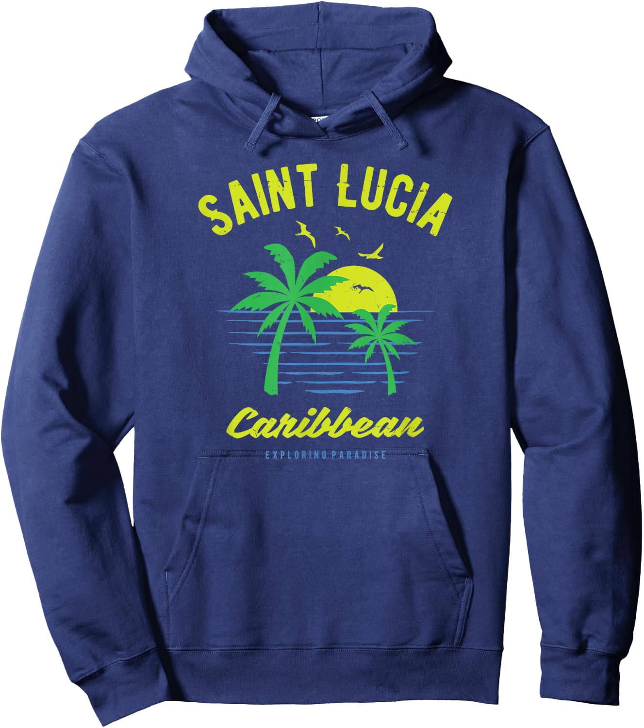 Caribbean Saint Lucia Hoodie - Hoodie | Navy