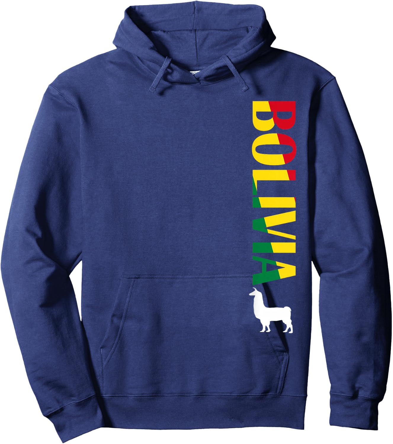 Bolivia Shirt - Bolivian Llama Soccer Shirt Men Women Kids Hoodie - Hoodie | Navy