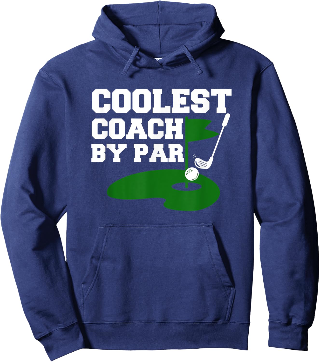 Coolest Coach By Par Funny Golf Coach Golf Teachers Women Girls Kids Hoodie - Hoodie | Navy