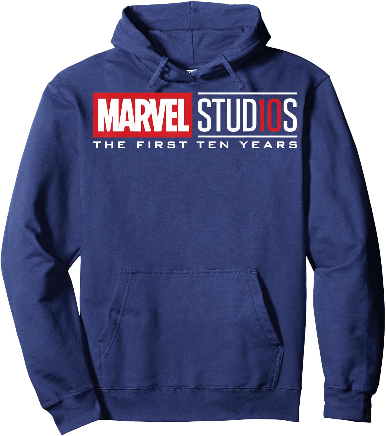 Marvel Studios First Ten Years White Logo Graphic Hoodie - Hoodie | Navy