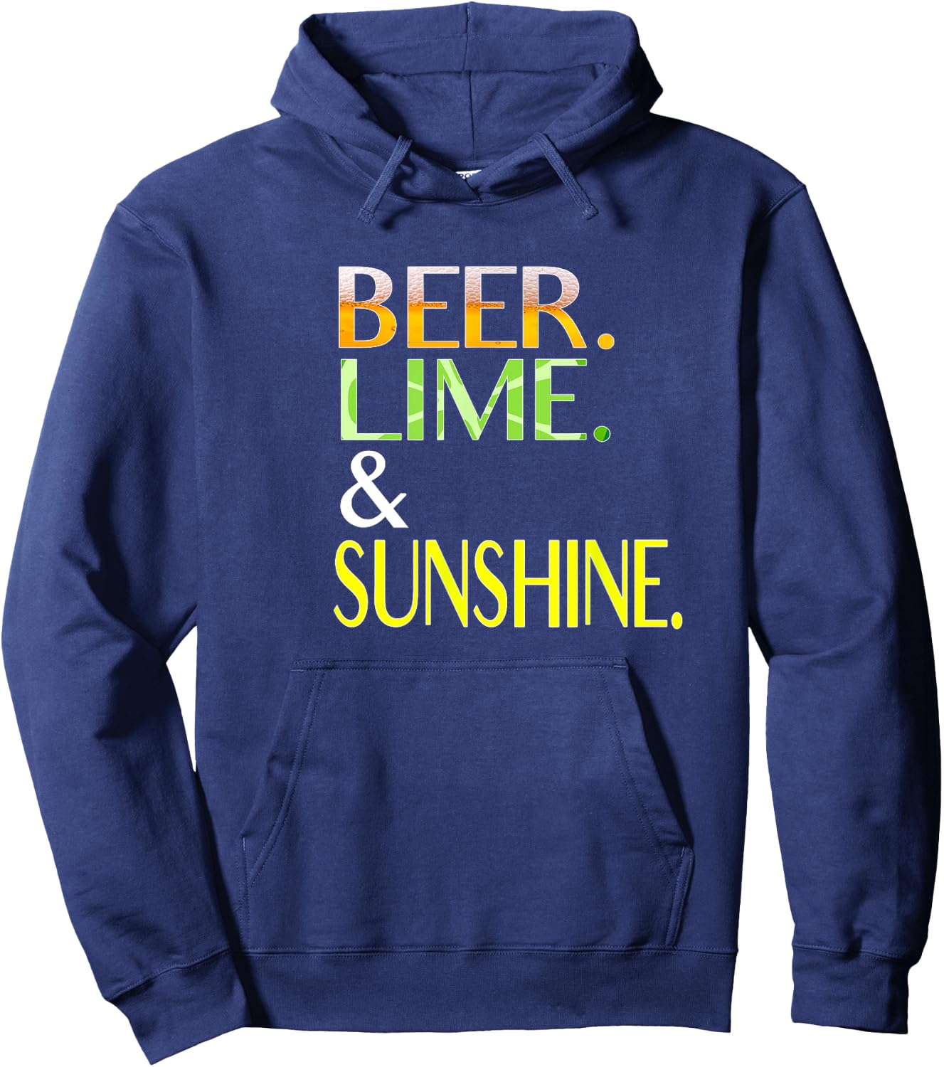 Beer, Lime and Sunshine Men Women Hoodie - Hoodie | Navy