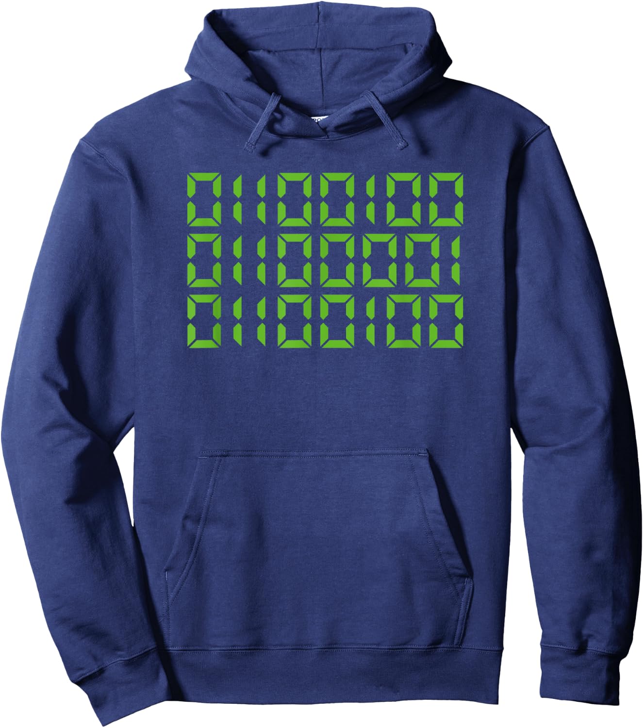 Dad In Binary Code Shirt Gift Computer Funny Father's Day Hoodie - Hoodie | Navy