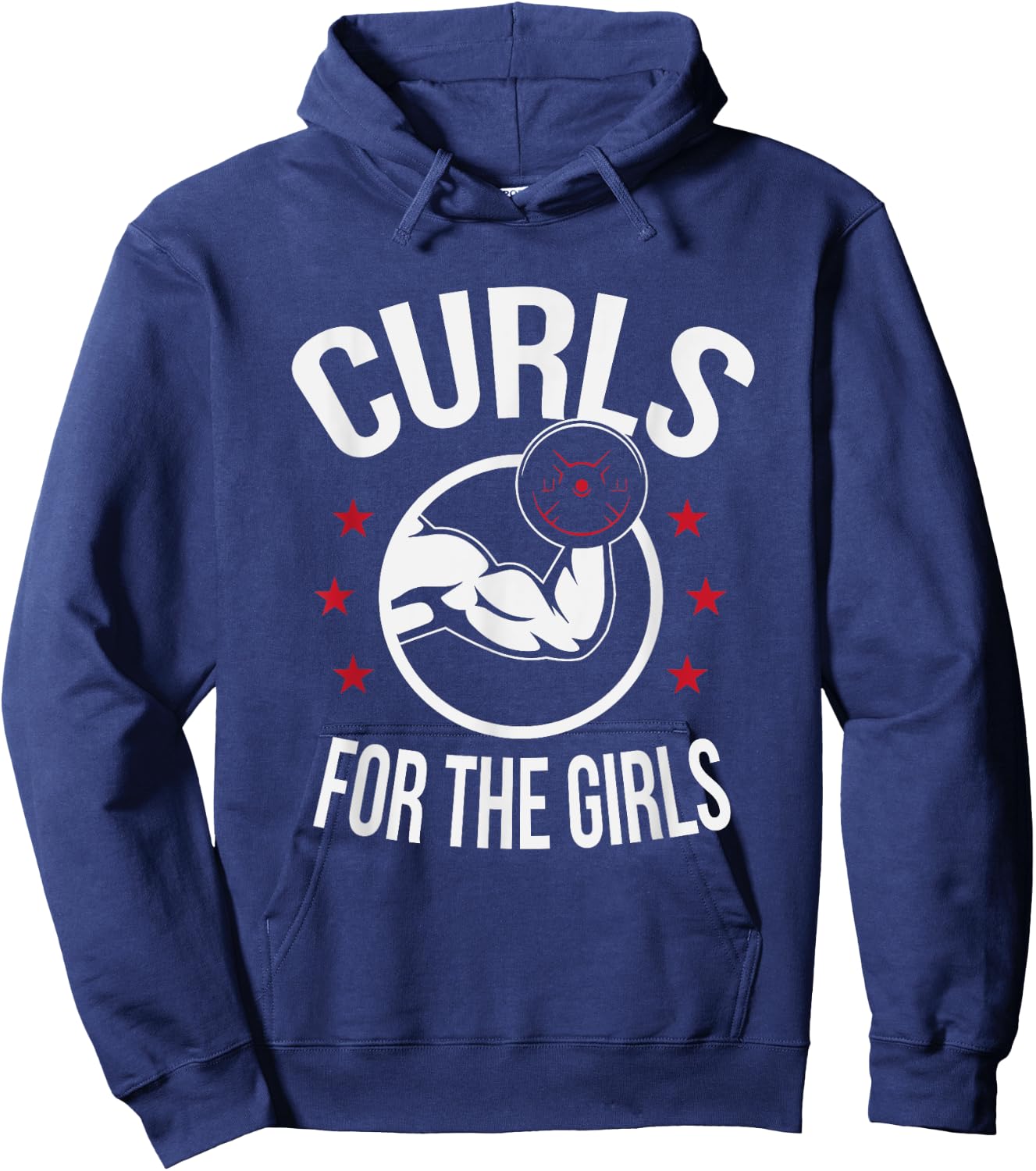 Curls For The Girls Funny Bodybuilding Weightlifting Hoodie - Hoodie | Navy