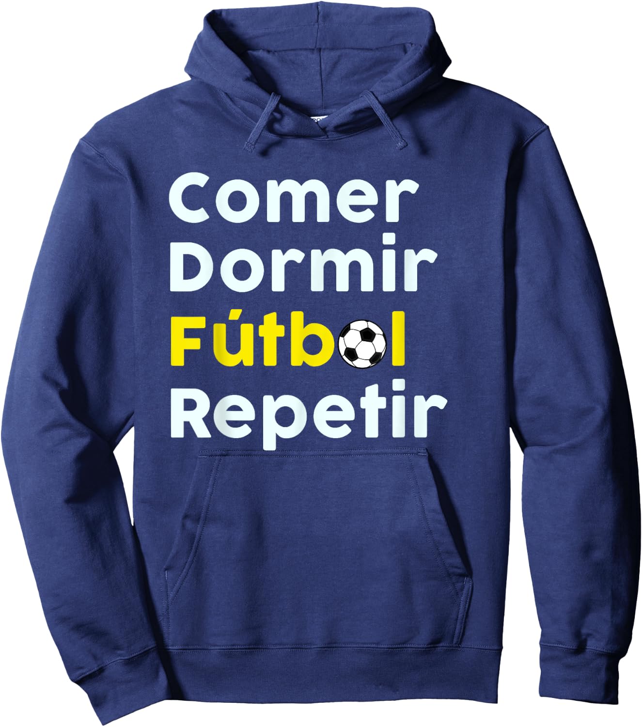 Camisa de Futbol | Soccer Shirt in Spanish Hoodie - Hoodie | Navy