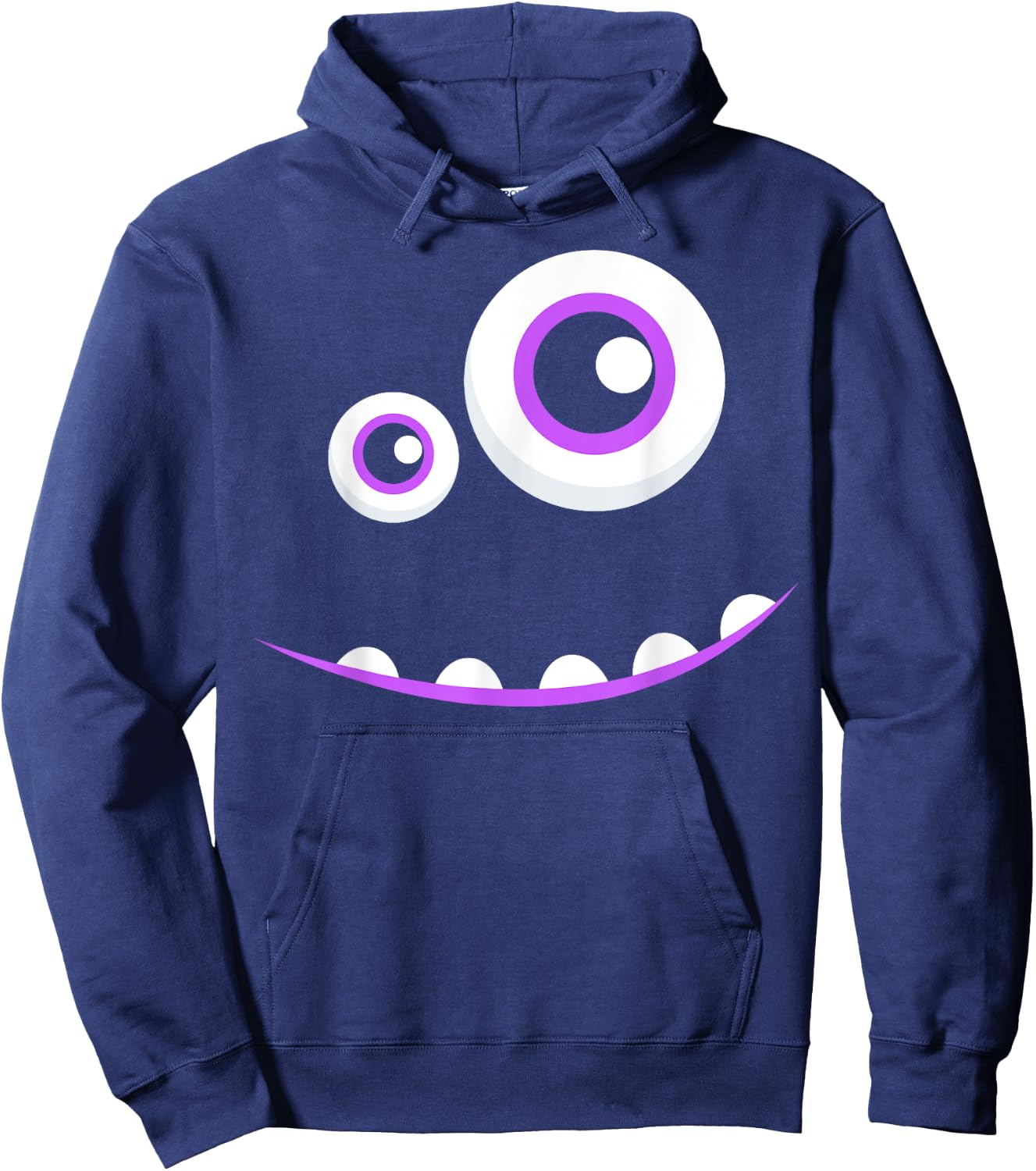 Cute Monster Face Shirt Halloween Group Costume Gift Hoodie - Hoodie | Navy