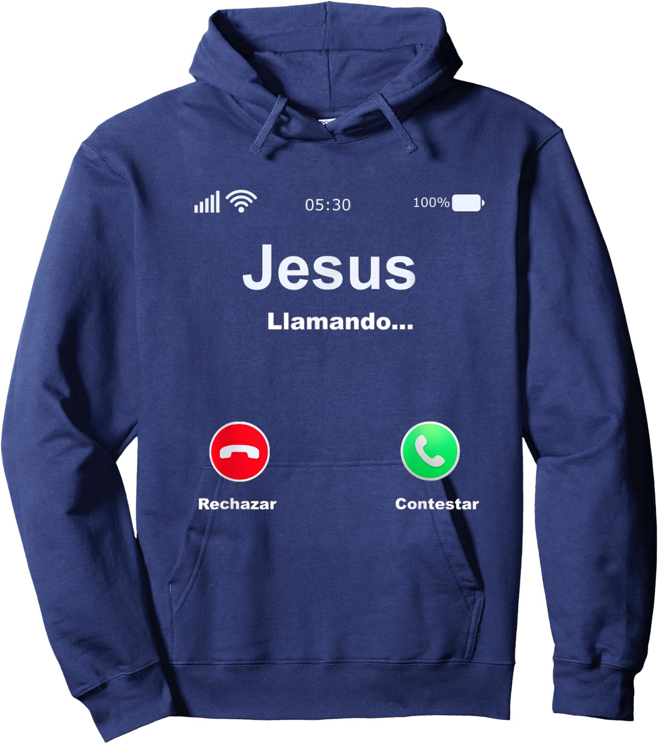 Jesus Llamando Hoodie - Hoodie | Navy