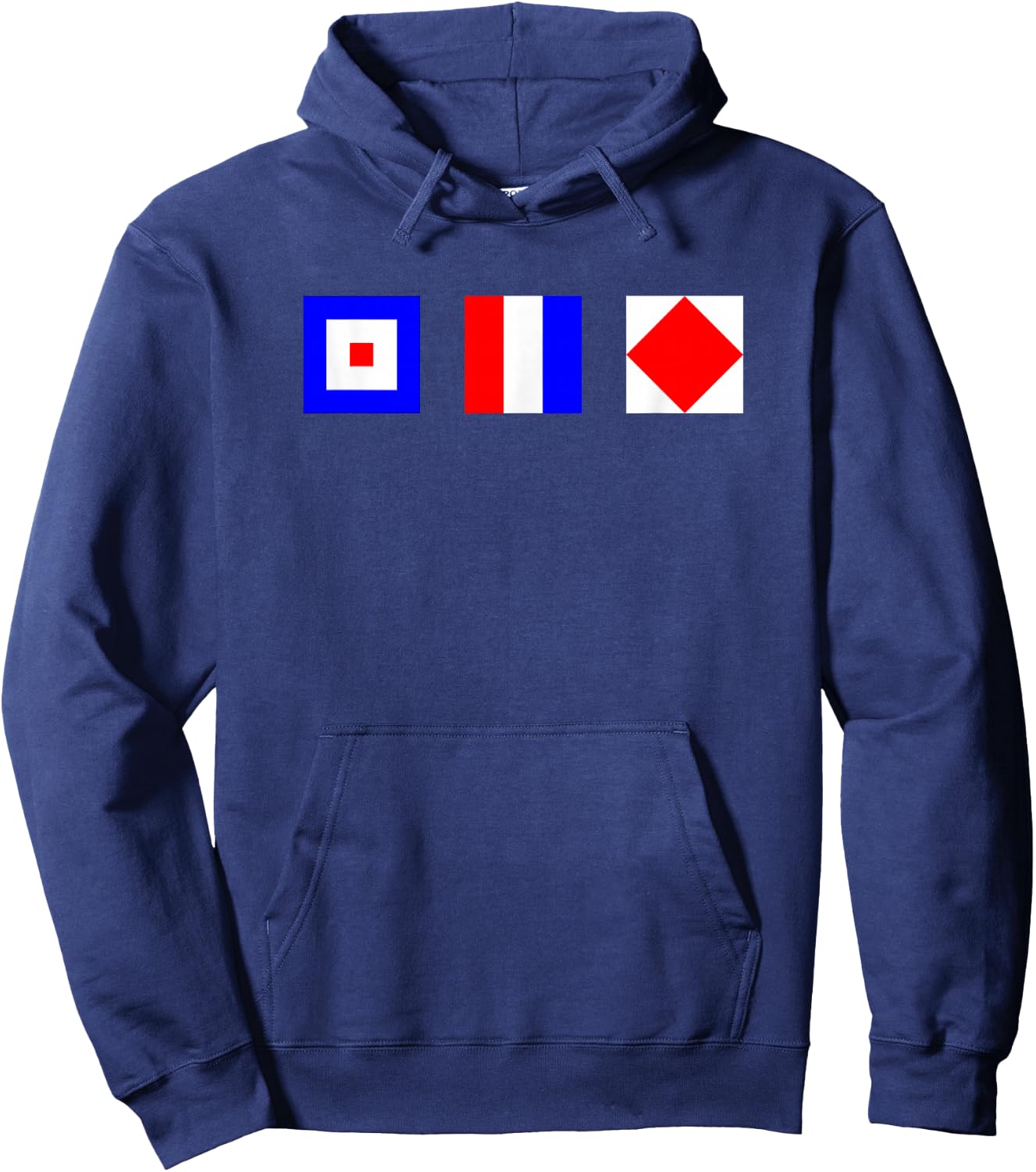WTF Whiskey Tango Foxtrot Funny Signal Flag Shirt Hoodie - Hoodie | Navy
