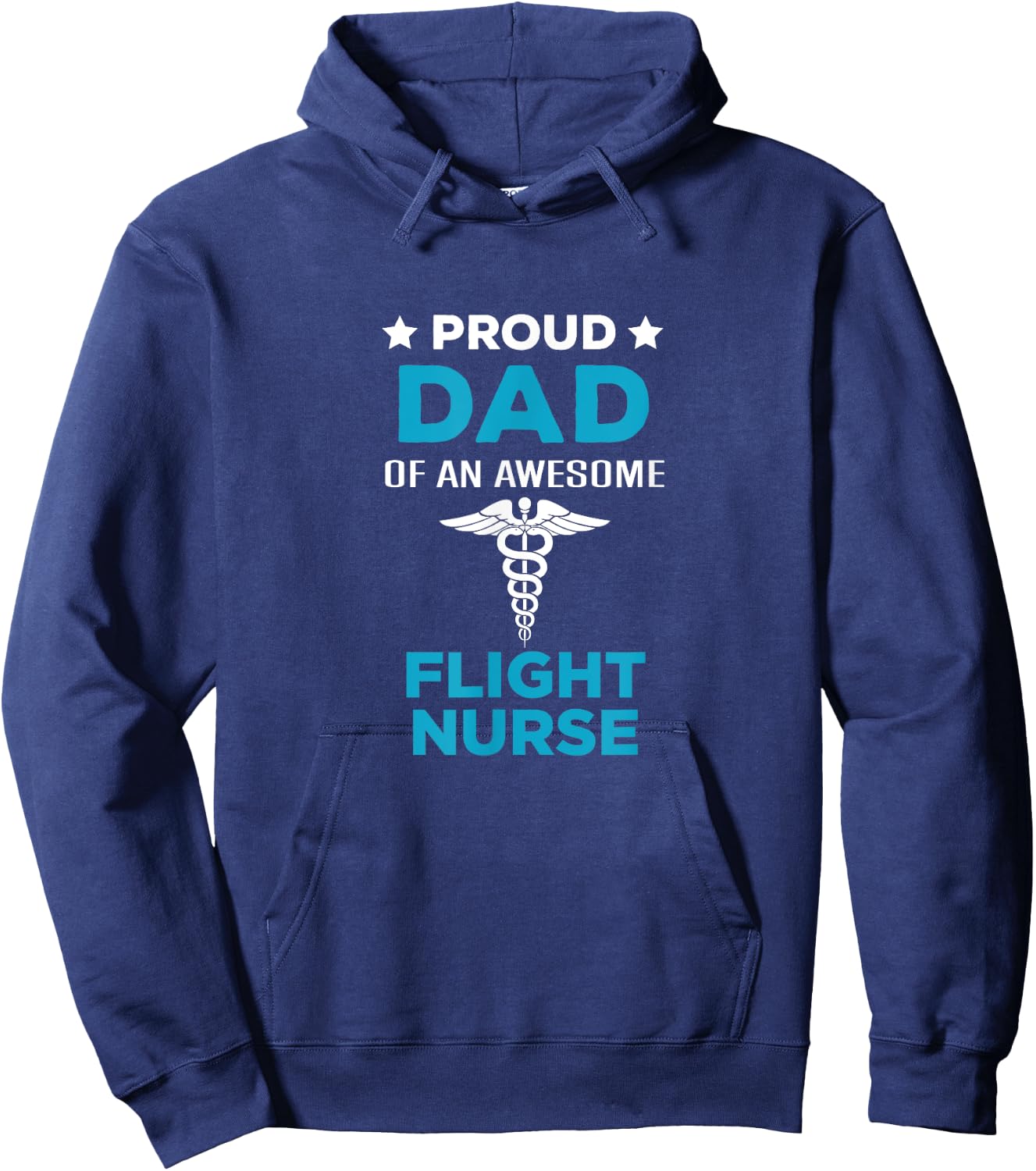 Proud dad of an awesome flight nurse Hoodie - Hoodie | Navy