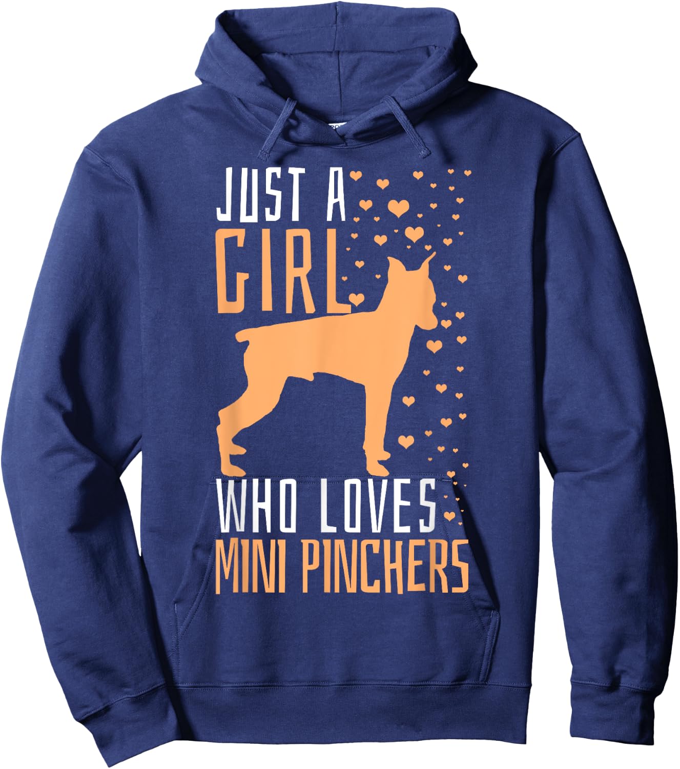 Mini Pincher Dog Just A Girl Who Loves Dogs Gift Hoodie - Hoodie | Navy