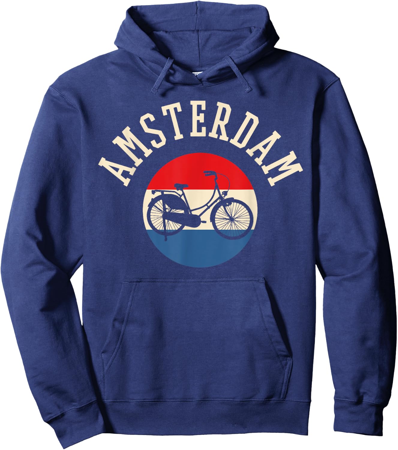 Travel Love Amsterdam Amsterdam Black -Adults Small Classic Fit Short Sleeve Hoodie - Hoodie | Navy