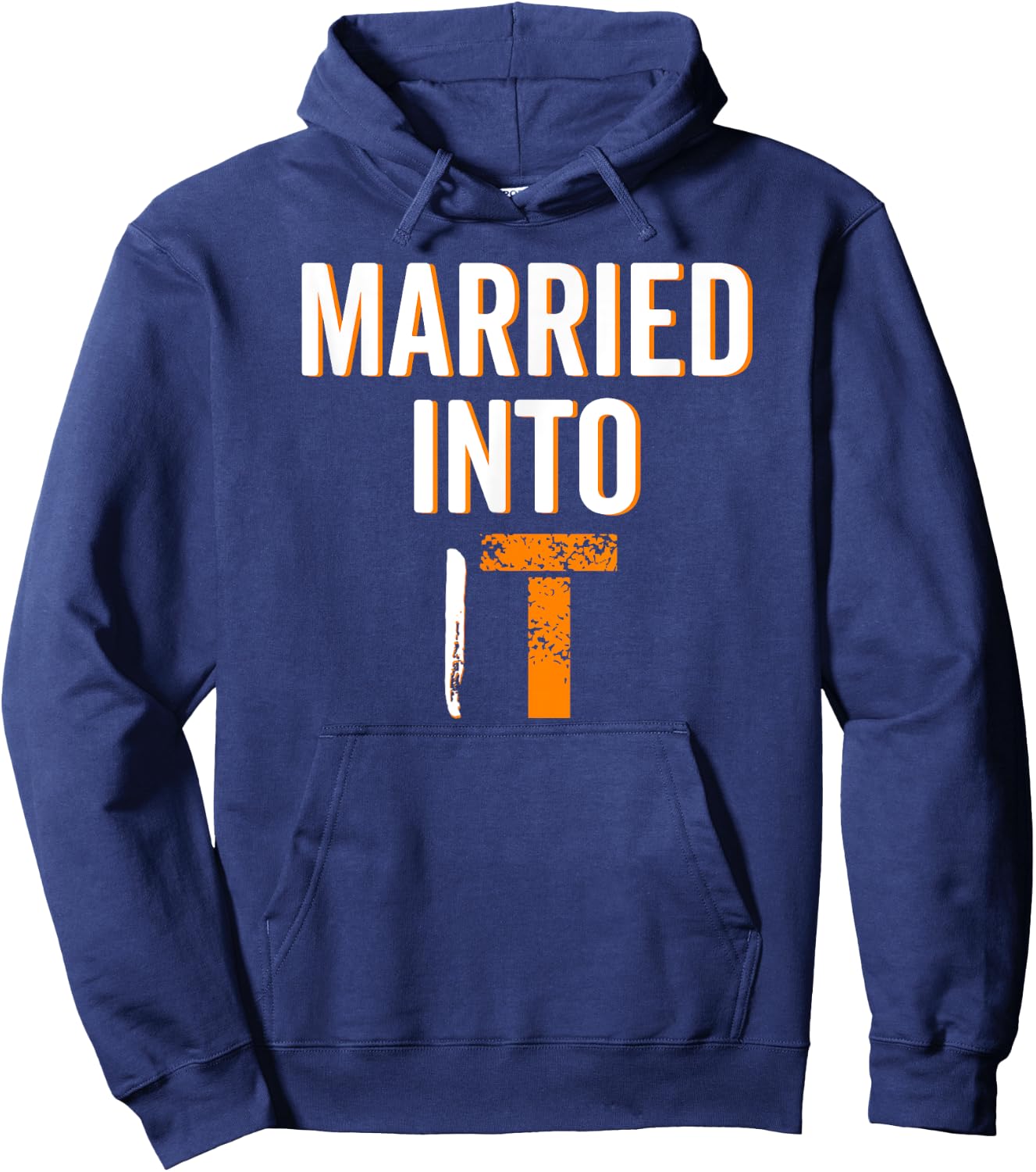 Married Into It Tennessee Sports Fan Wife Dont Blame Me Gift Hoodie - Hoodie | Navy