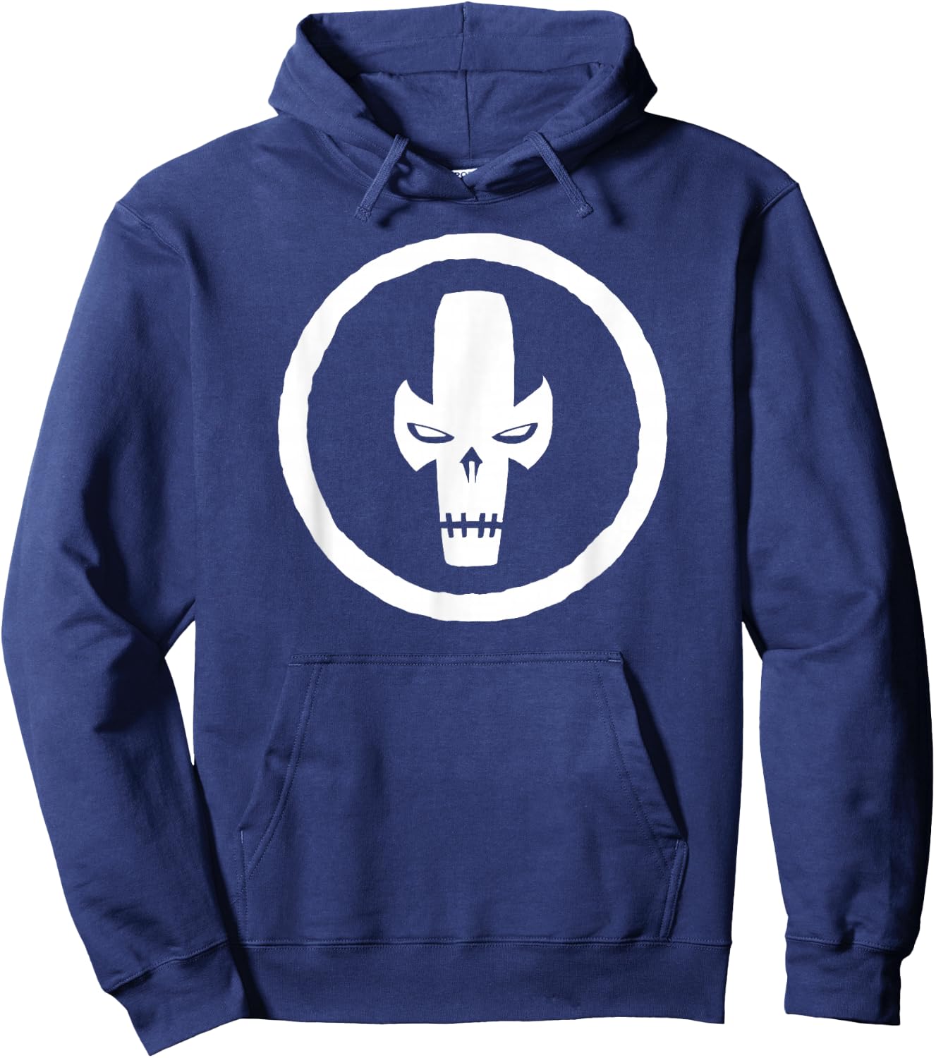 Marvel Crossbones Classic Logo Mask Emblem Graphic Hoodie - Hoodie | Navy