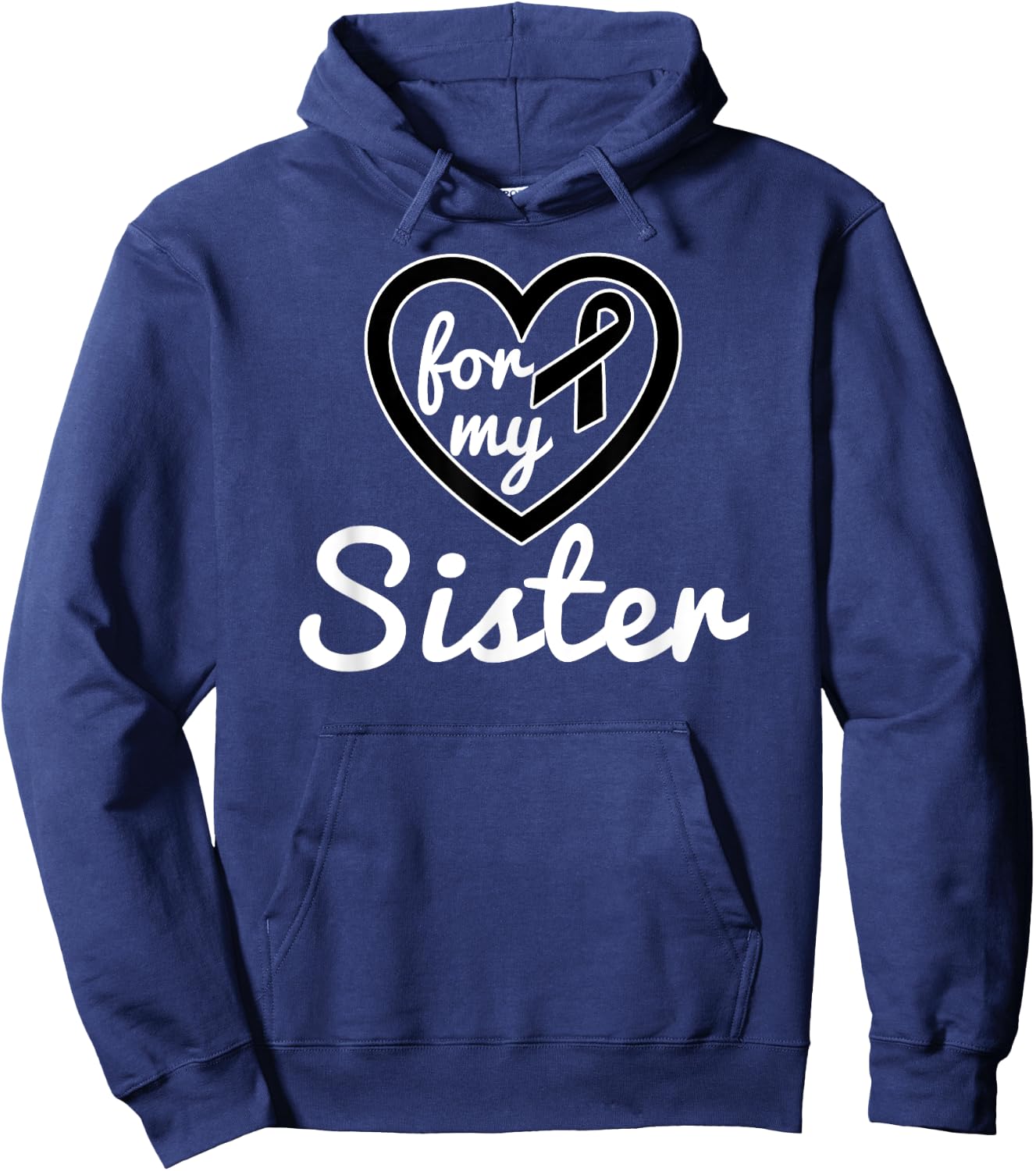 Melanoma Cancer For Sister Awareness Products Gifts Hoodie - Hoodie | Navy