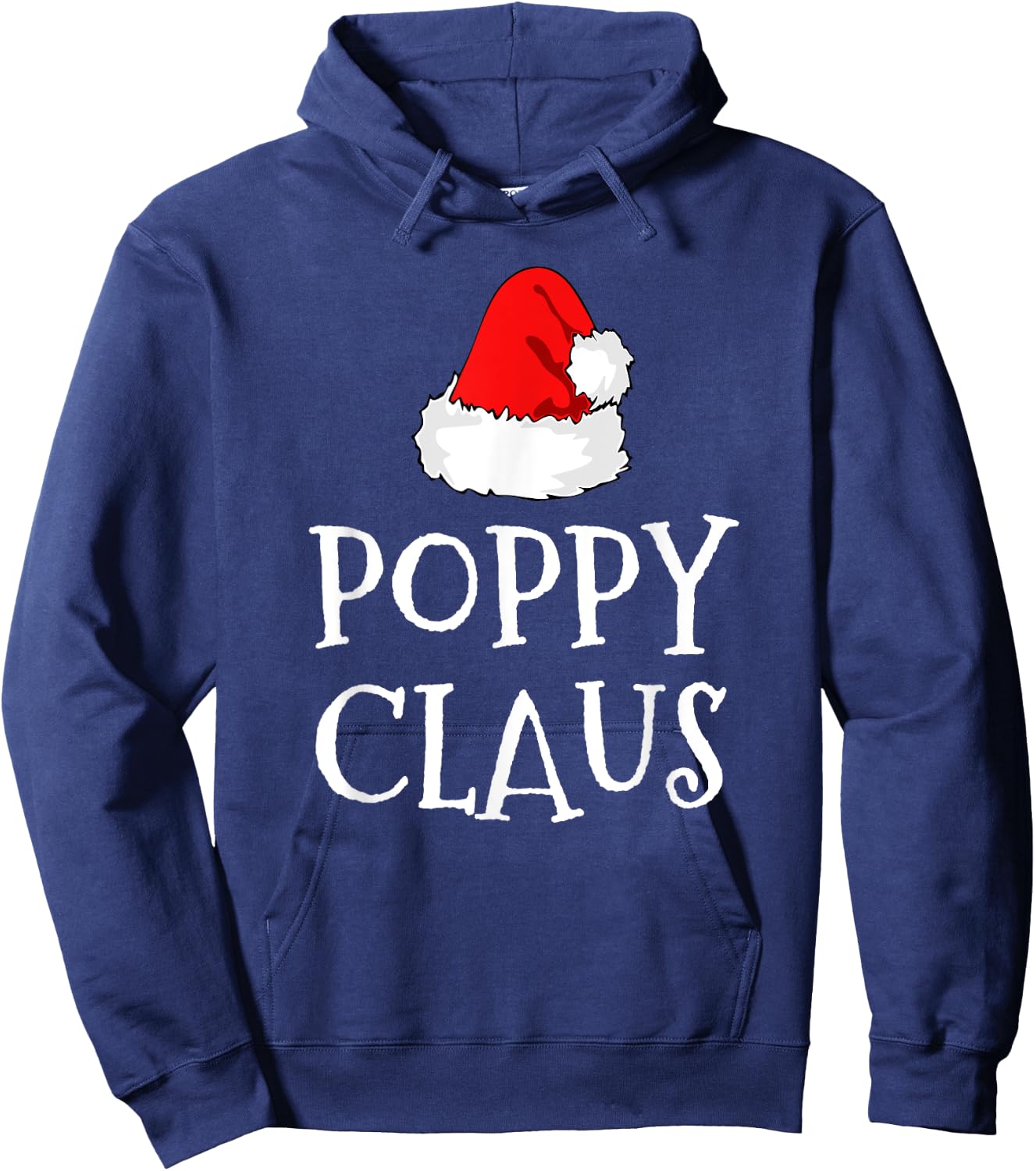 Poppy Claus Christmas Santa's Pajama Family Matching Hoodie - Hoodie | Navy