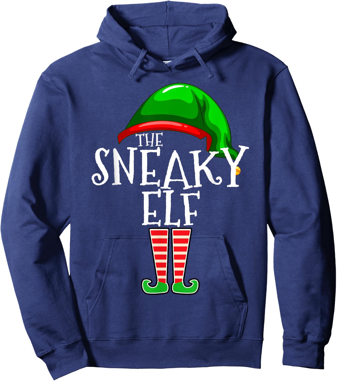 The Sneaky Elf Group Matching Family Christmas Gift Outfit Hoodie - Hoodie | Navy