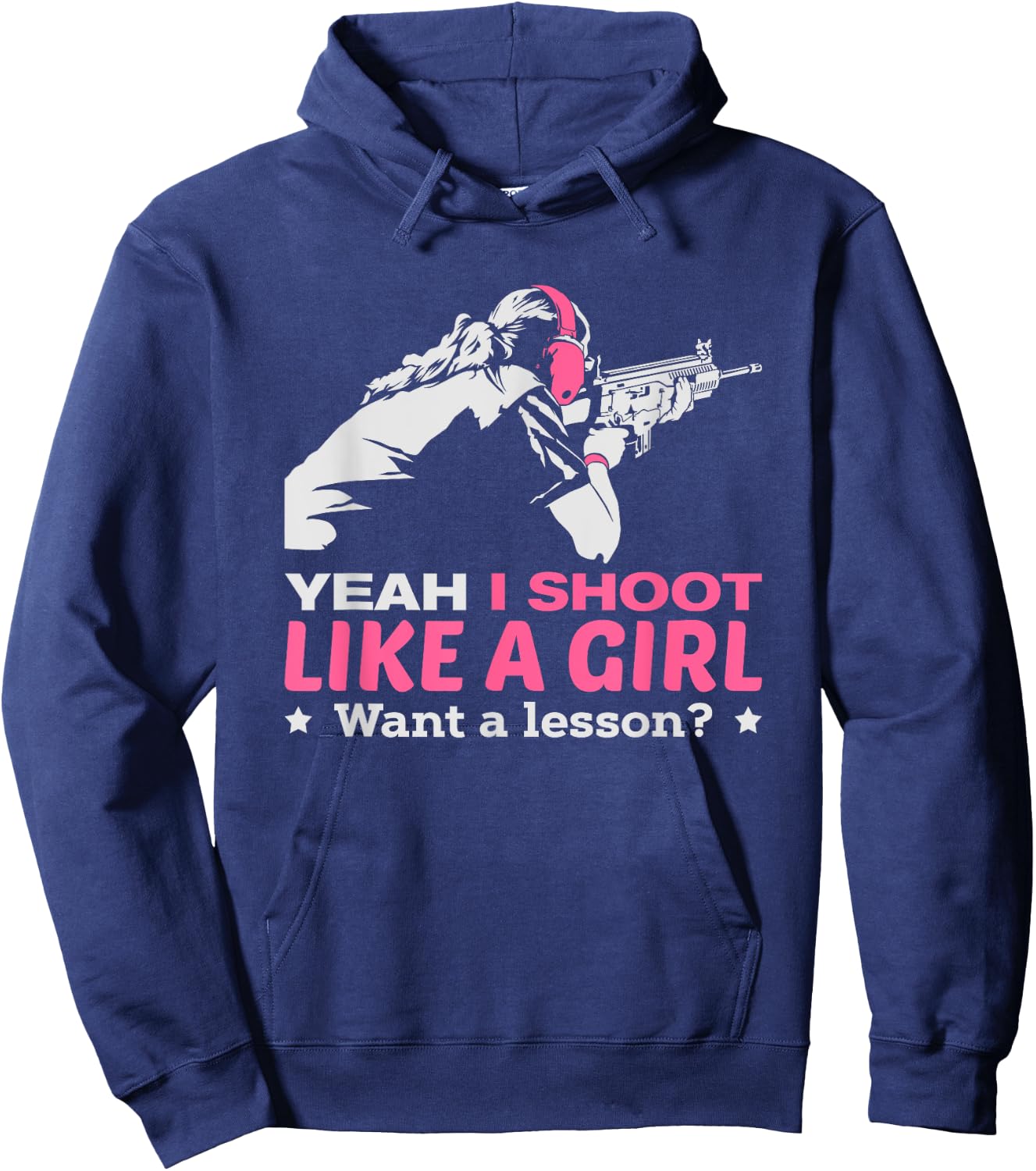 I shoot like a Girl Hoodie - Hoodie | Navy