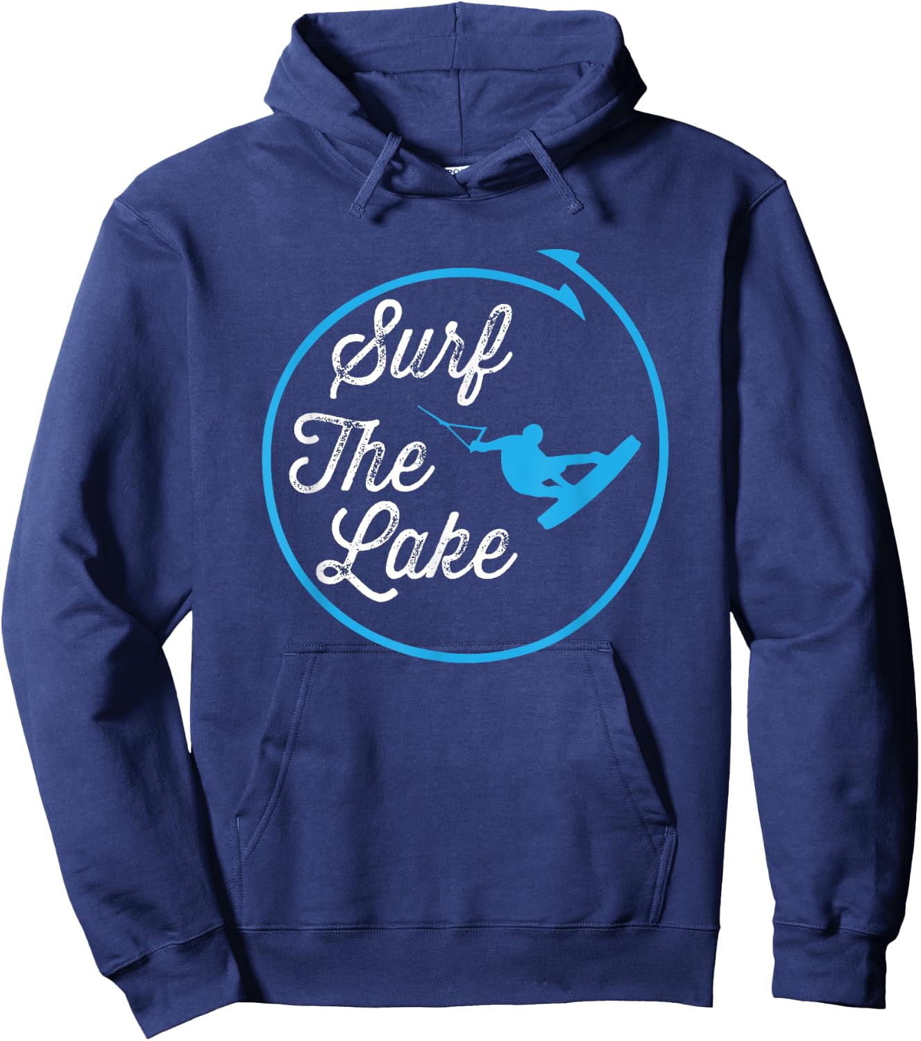 Wakeboard T Shirt Surf The Lake Hoodie - Hoodie | Navy