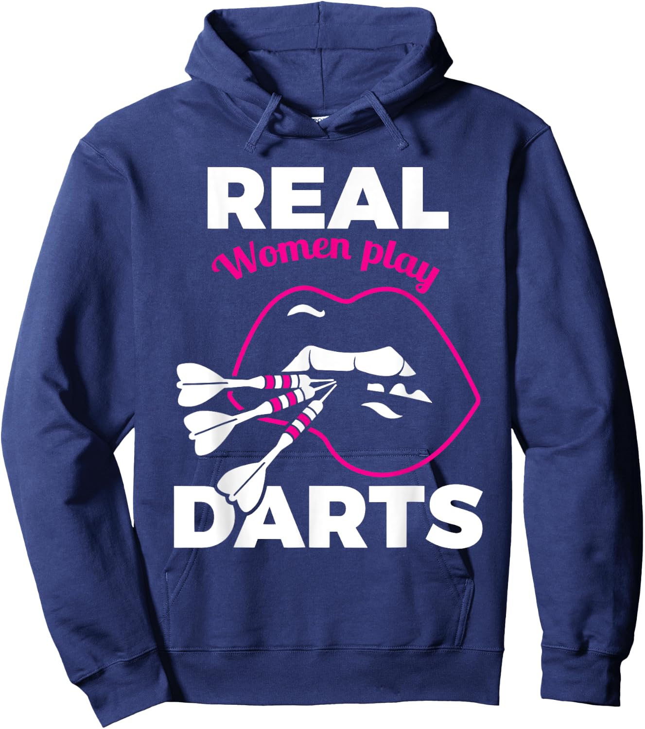 Funny Darts Shirt Female Amateur Pub Bar Dart Player Hoodie - Hoodie | Navy