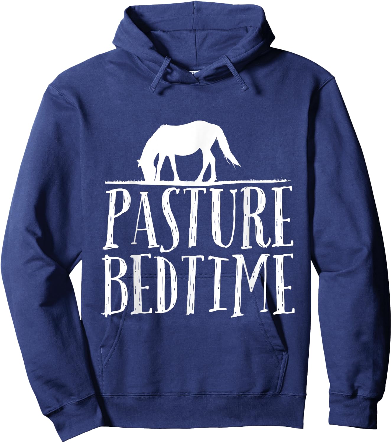 Horse Pasture past your bedtime t shirt pj cute funny Hoodie - Hoodie | Navy