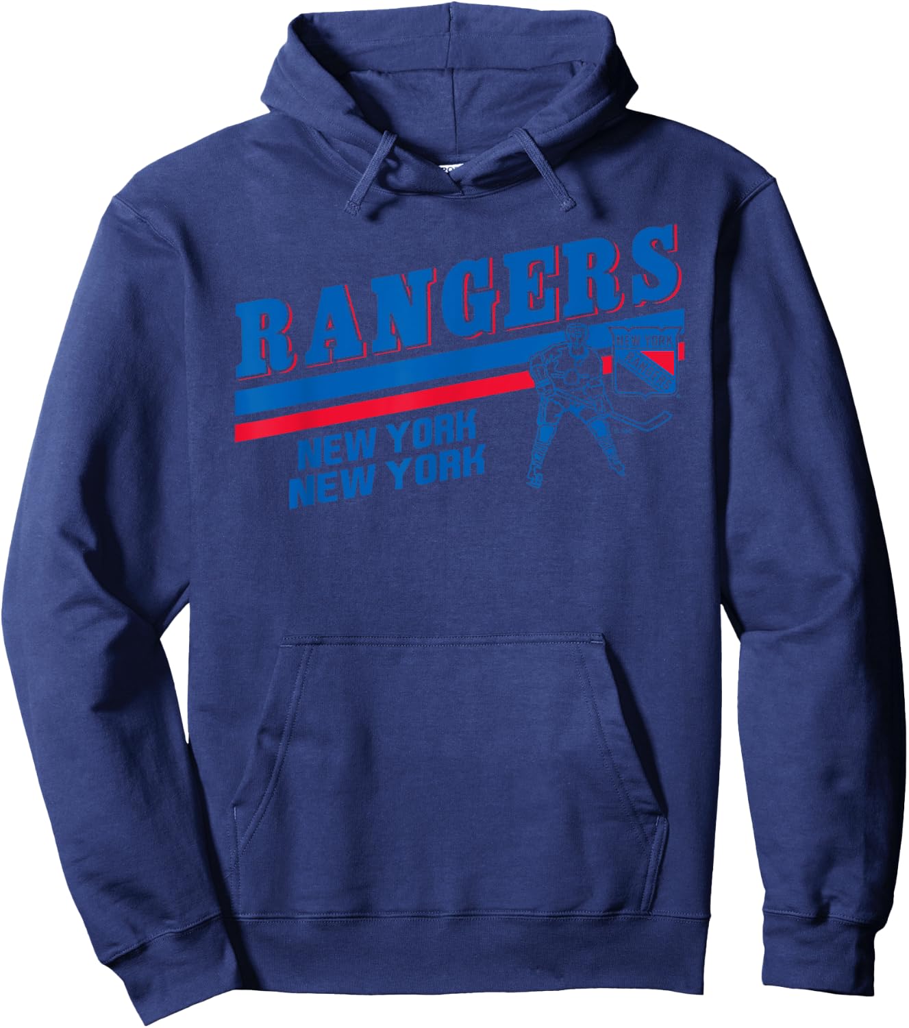New York Rangers Player White Officially Licensed Hoodie - Hoodie | Navy
