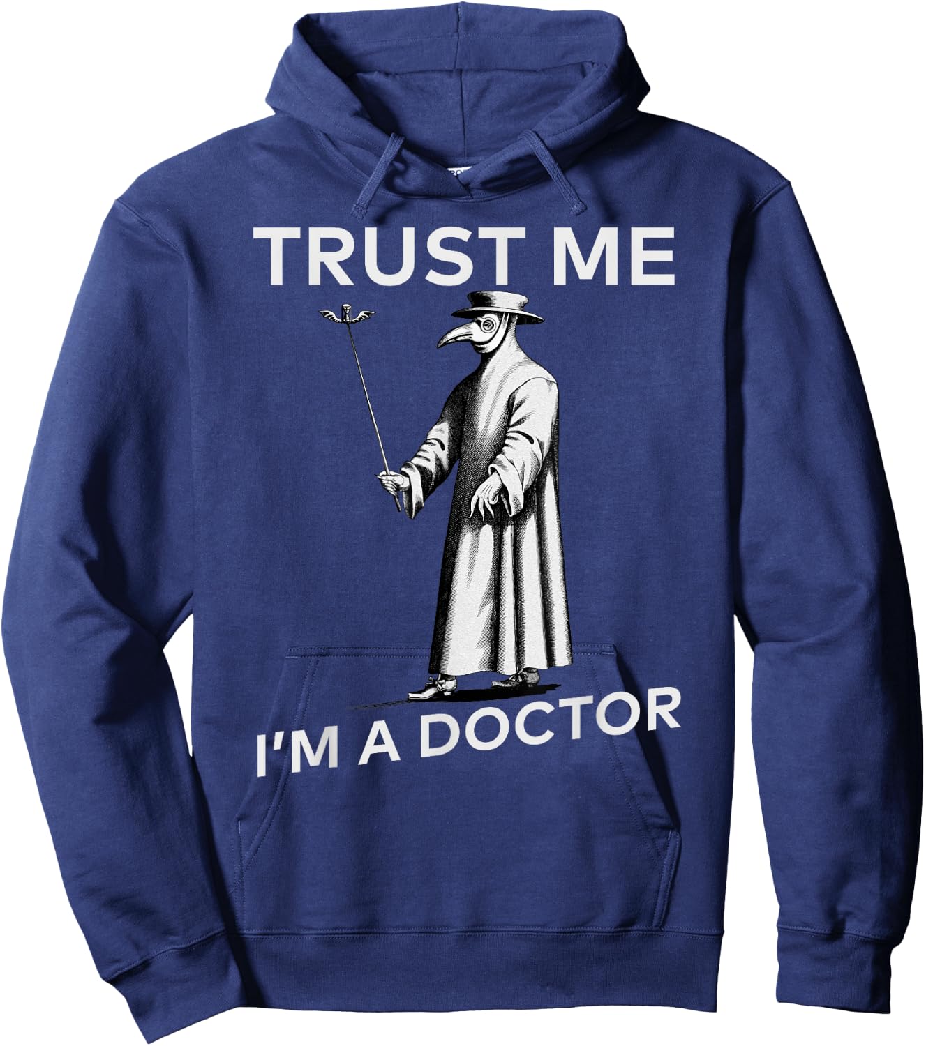 Funny Doctor Plague Doctor Black Plague Black Death Macabre Hoodie - Hoodie | Navy