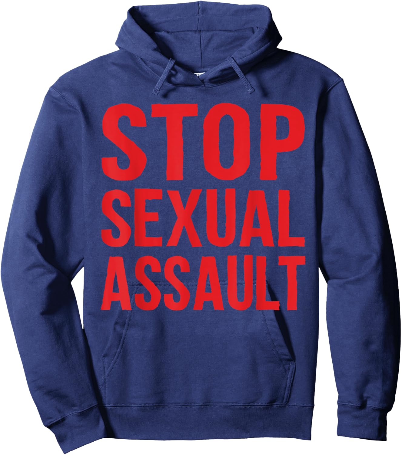Stop Sexual Assault Awareness Teal Ribbon Hoodie - Hoodie | Navy