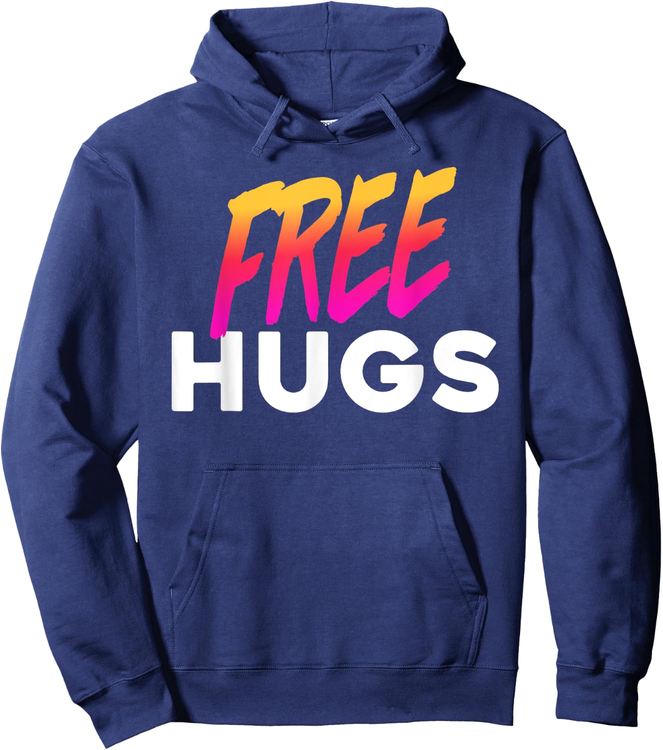 Free Hugs Funny Festival Rave Meme Hoodie - Hoodie | Navy