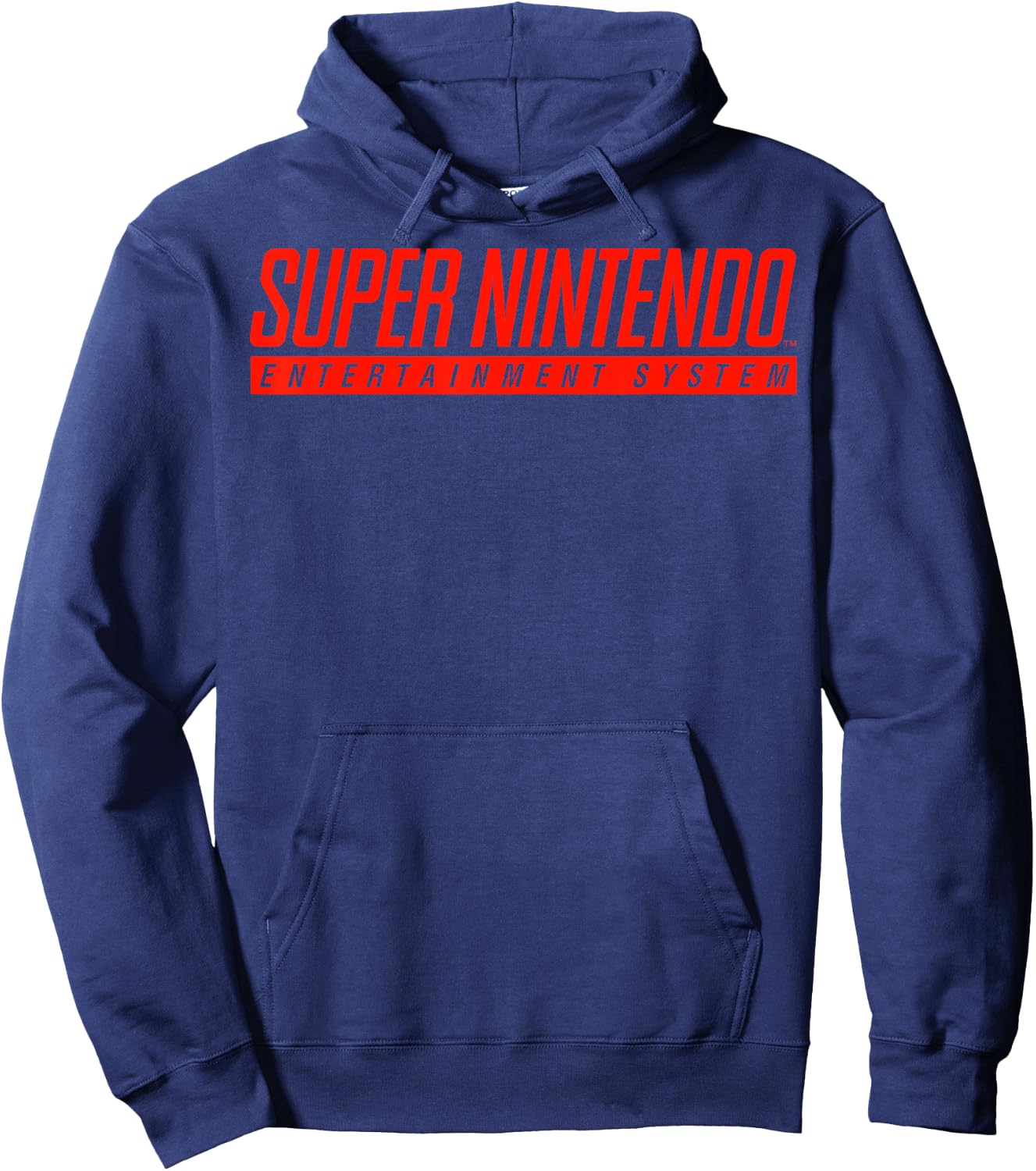 Super Nintendo Entertainment System Classic Logo Hoodie - Hoodie | Navy